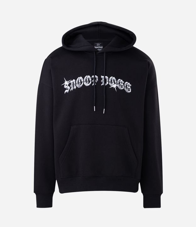 Blusao Moletom com Felpa  Estampa Snoop Dogg