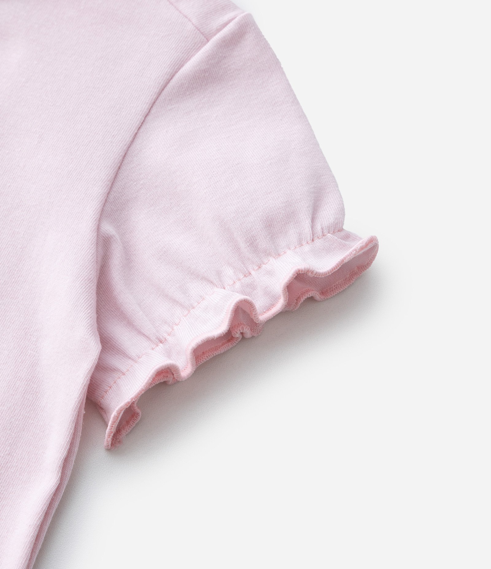 Macaquinho Infantil com Estampa de Gato e Coelho com Orelhinhas Aplicadas - Tam RN a 18 Meses Rosa 7