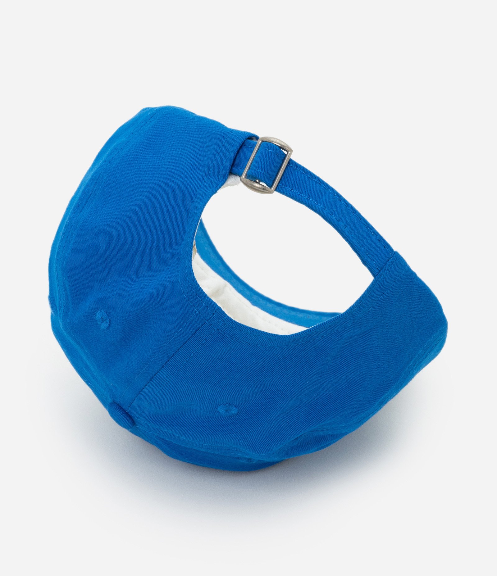 Boné Aba Curva em Sarja com Bordado Produzida no Brasil Azul 3