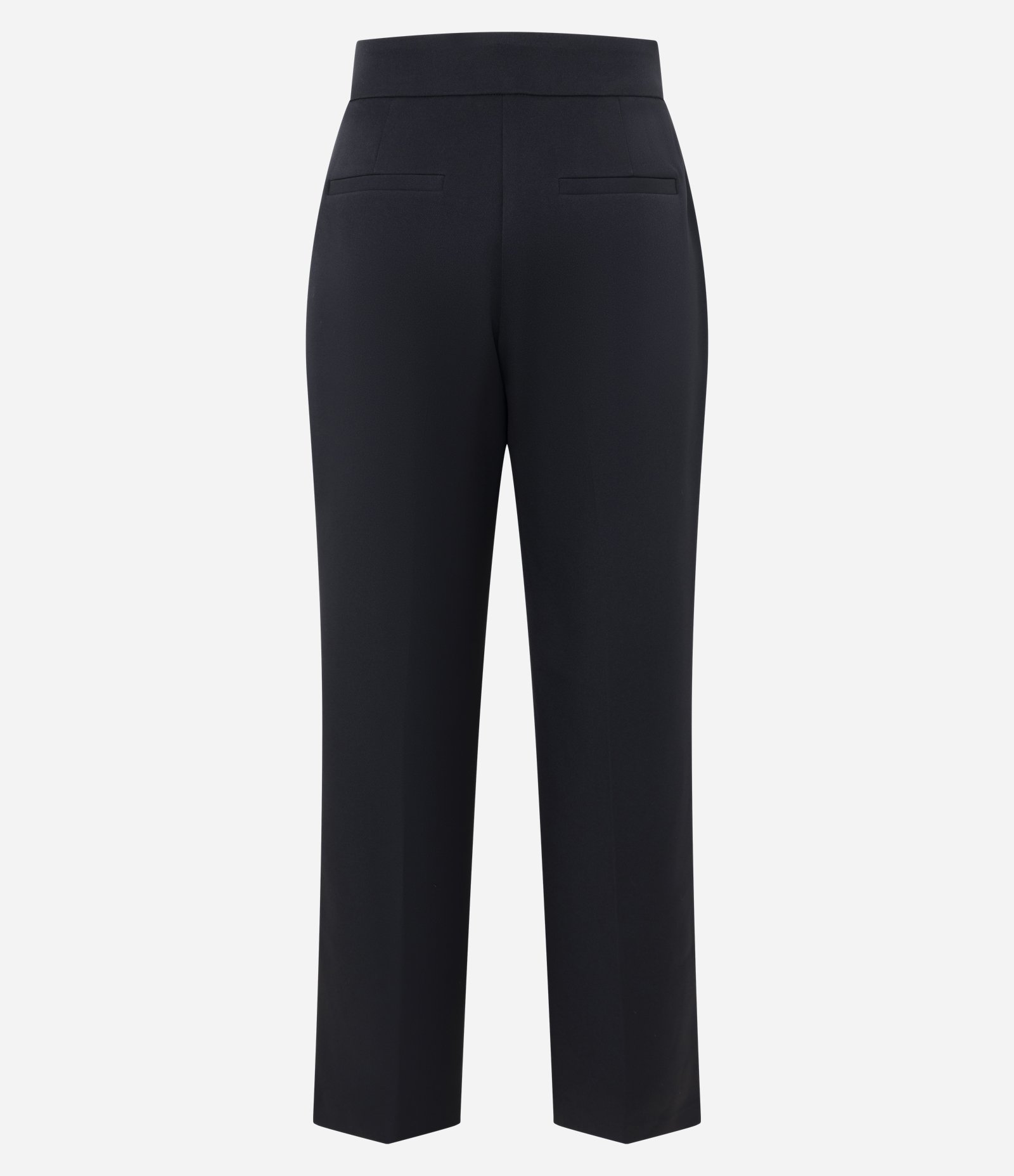 Calça Reta Alfaiatada com Cintura Média Preto 6