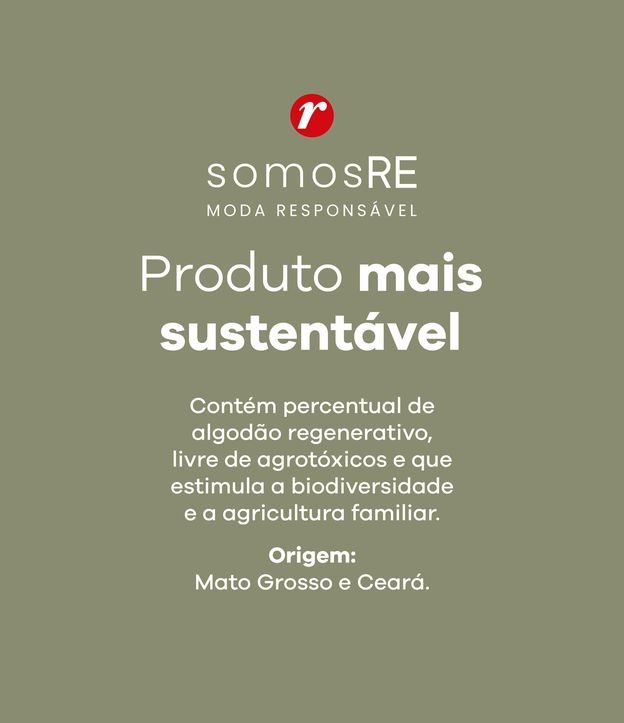 Camisa Boxy em Sarja com Bolso Grande