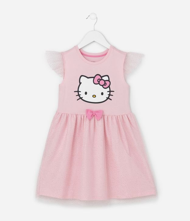 Camisola Infantil com Estampa da Hello Kitty - Tam 3 ao 8 Anos
