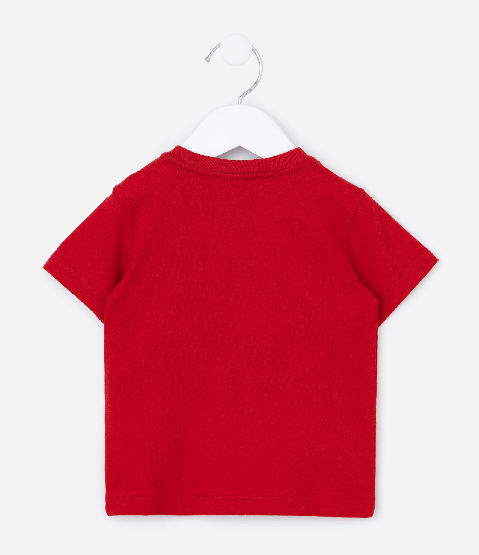 Conjunto Infantil com Estampa de Dinossauro – Tam 0 a 18 Meses Vermelho/Off White 4