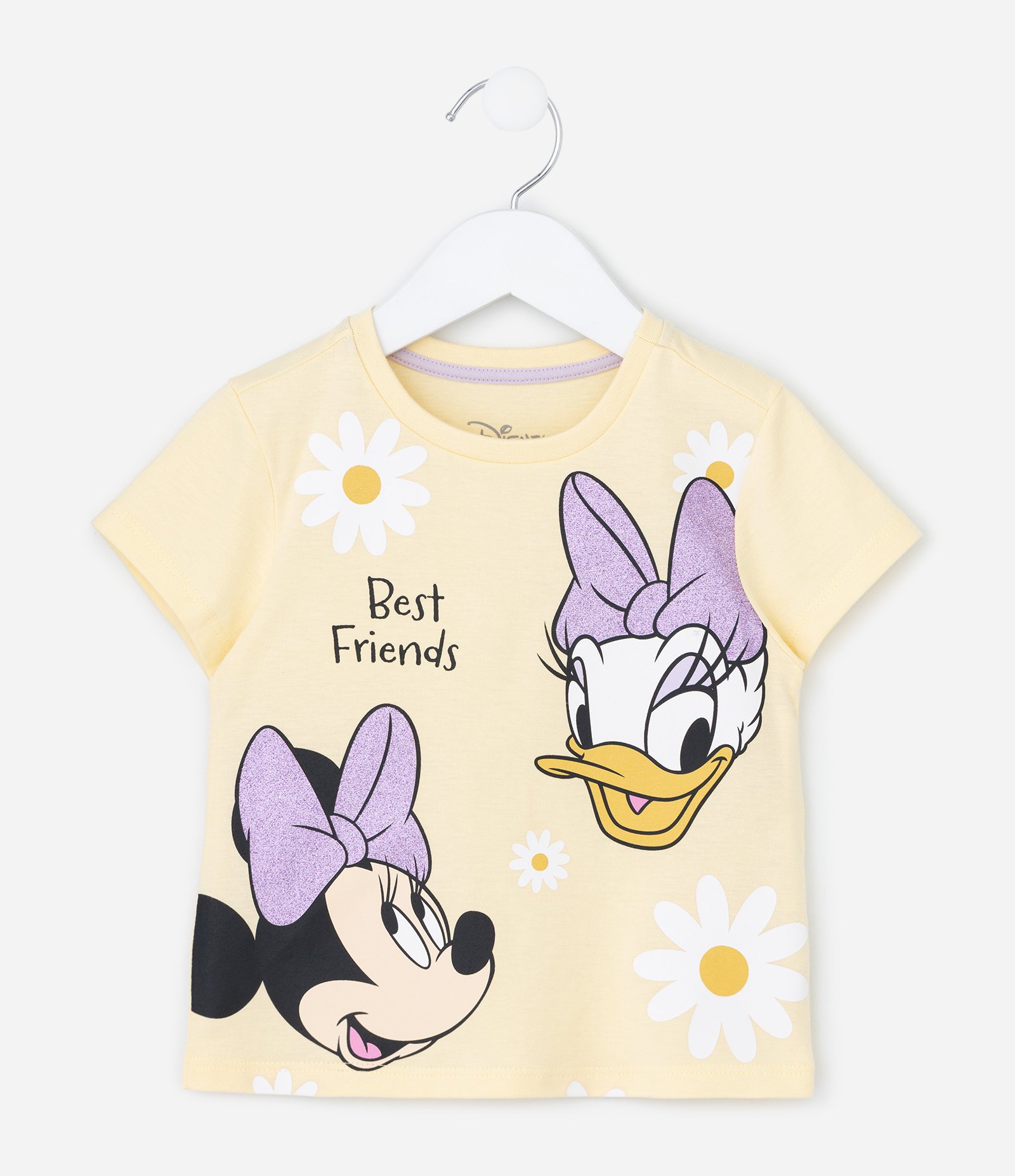 Pijama Curto Infantil com Estampa Minnie e Margarida - Tam 2 a 6 anos Amarelo/Roxo 3