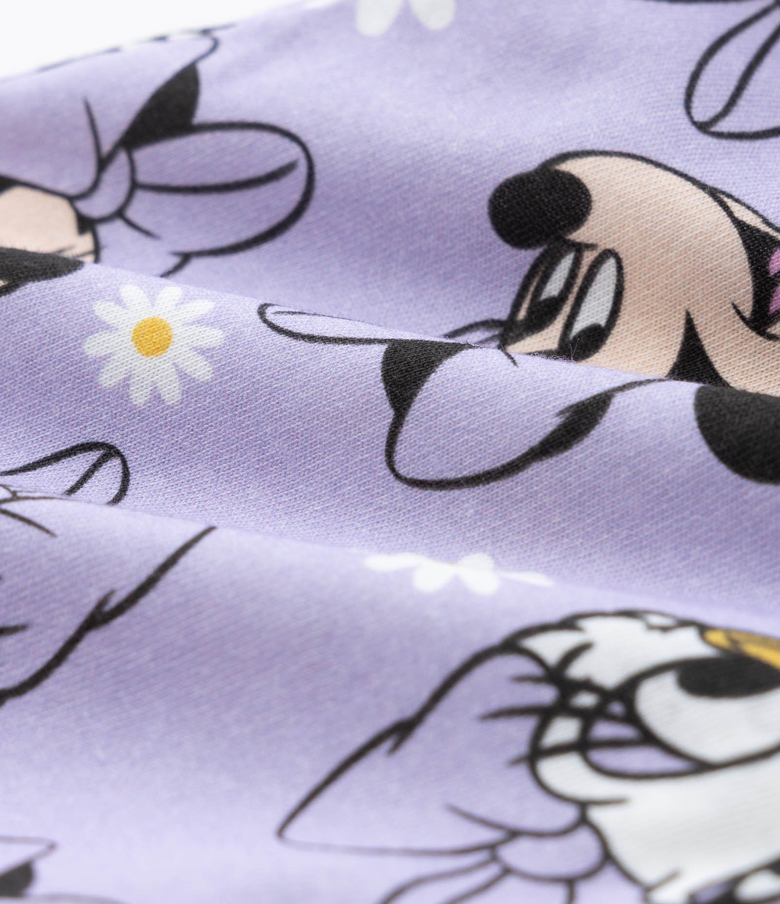 Pijama Curto Infantil com Estampa Minnie e Margarida - Tam 2 a 6 anos Amarelo/Roxo 6