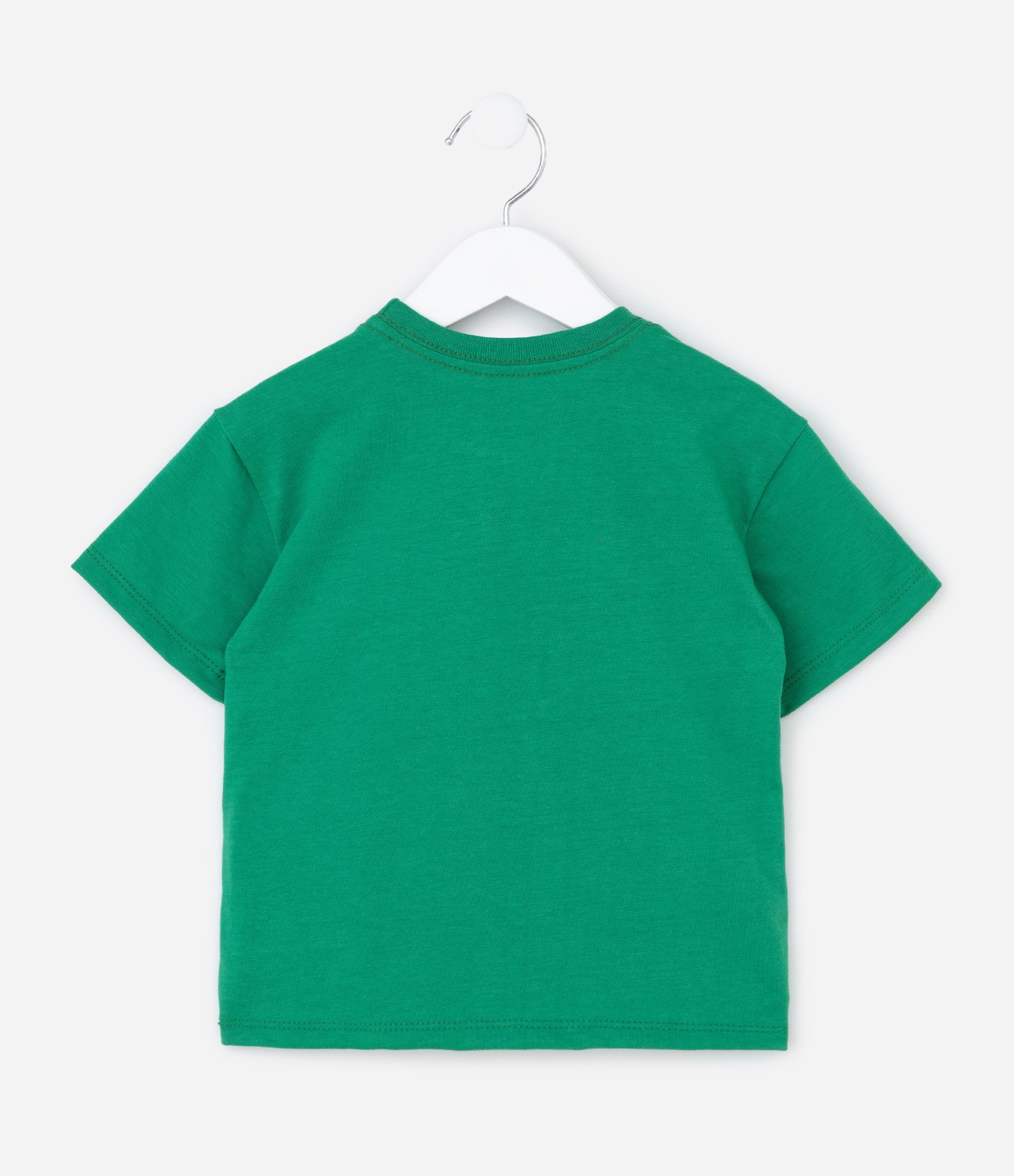 Camiseta Infantil Relaxed com Estampa do Mickey e Pluto - Tam 1 a 6 Anos Verde 2