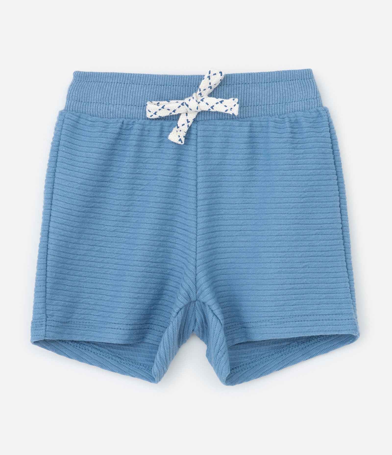 Conjunto Infantil com Elefante Interativo e Bermuda com Cordão – Tam RN a 18 Meses Azul 4