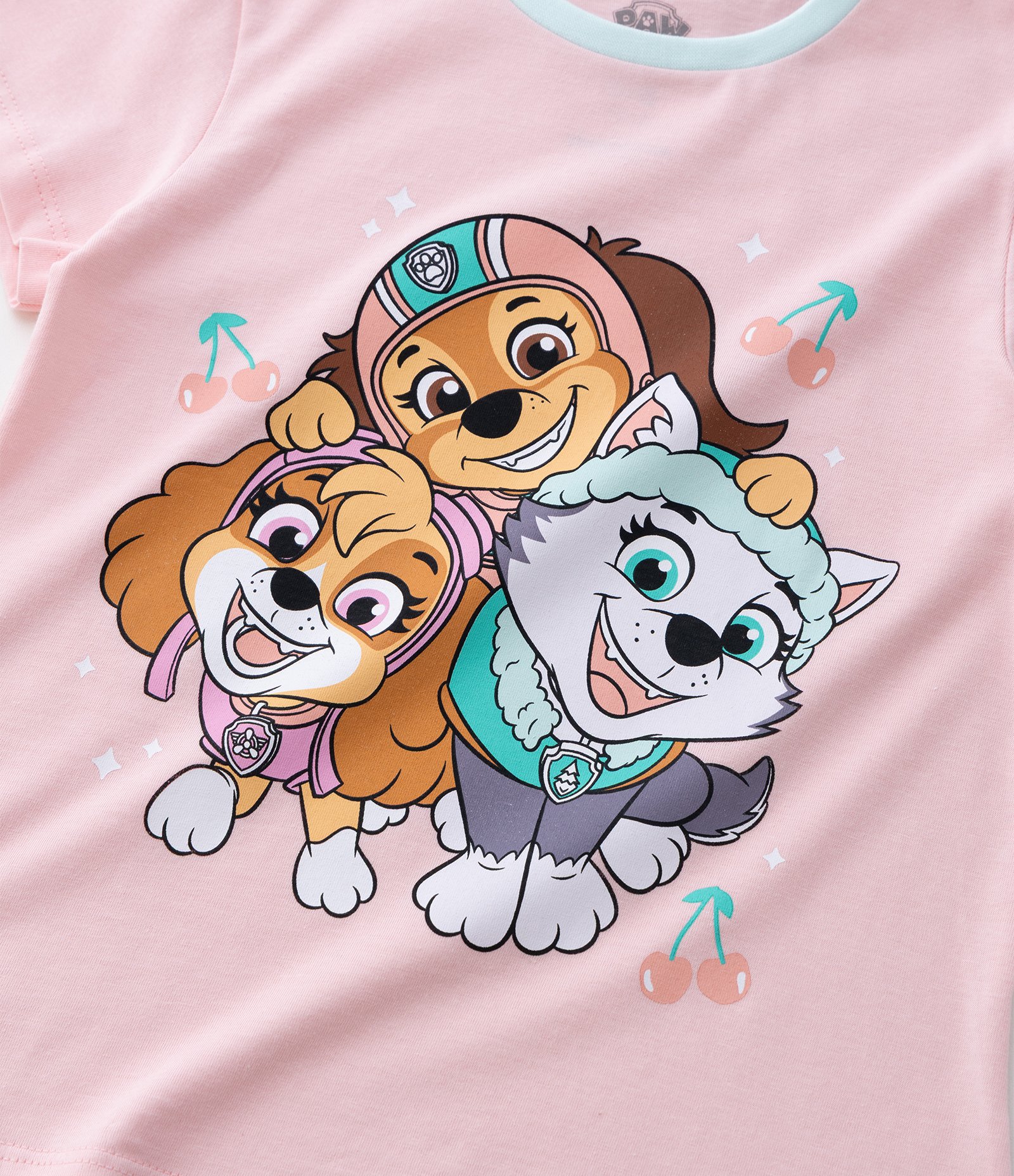 Pijama Curto Infantil com Estampa da Patrulha Canina - Tam 3 a 6 Anos Rosa/Azul 10