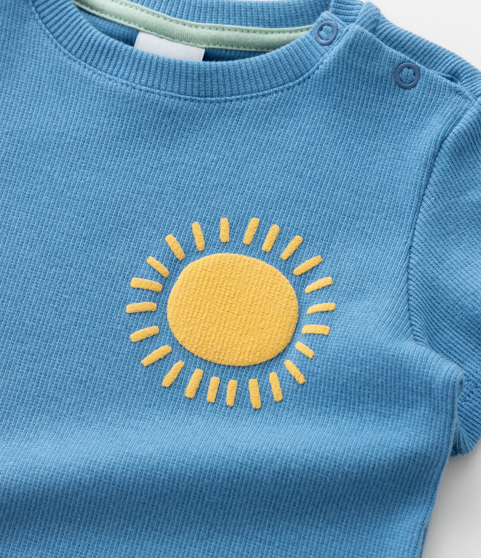 Macaquinho Infantil em Algodão com Estampa de Dinossauro - Tam 0 a 18 Meses Azul 8