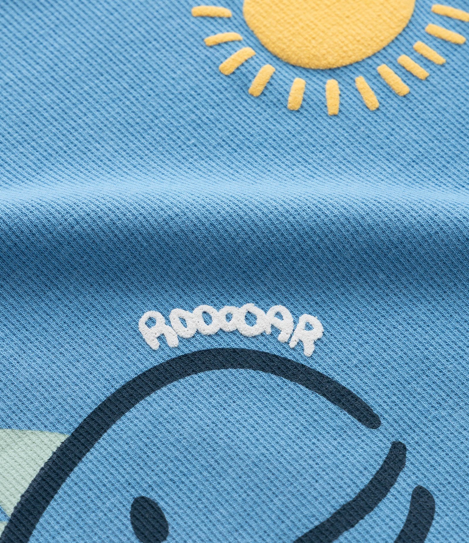 Macaquinho Infantil em Algodão com Estampa de Dinossauro - Tam 0 a 18 Meses Azul 4