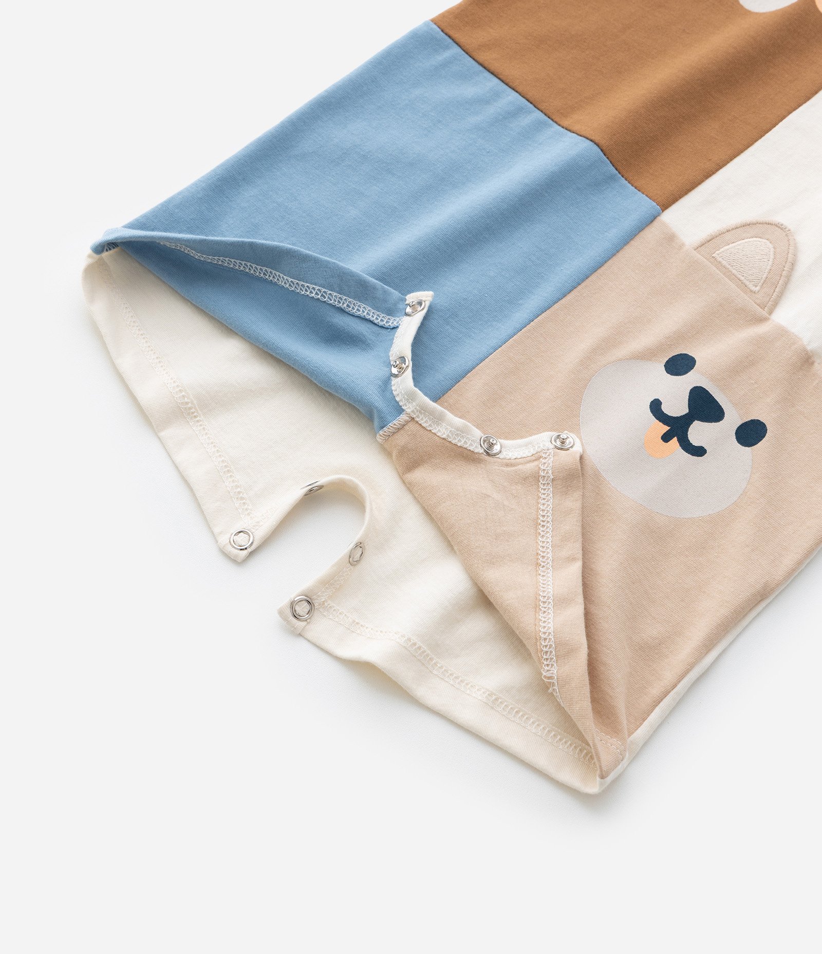 Macaquinho Infantil com Estampa de Bichinhos - Tam 0 a 18 meses Bege 6