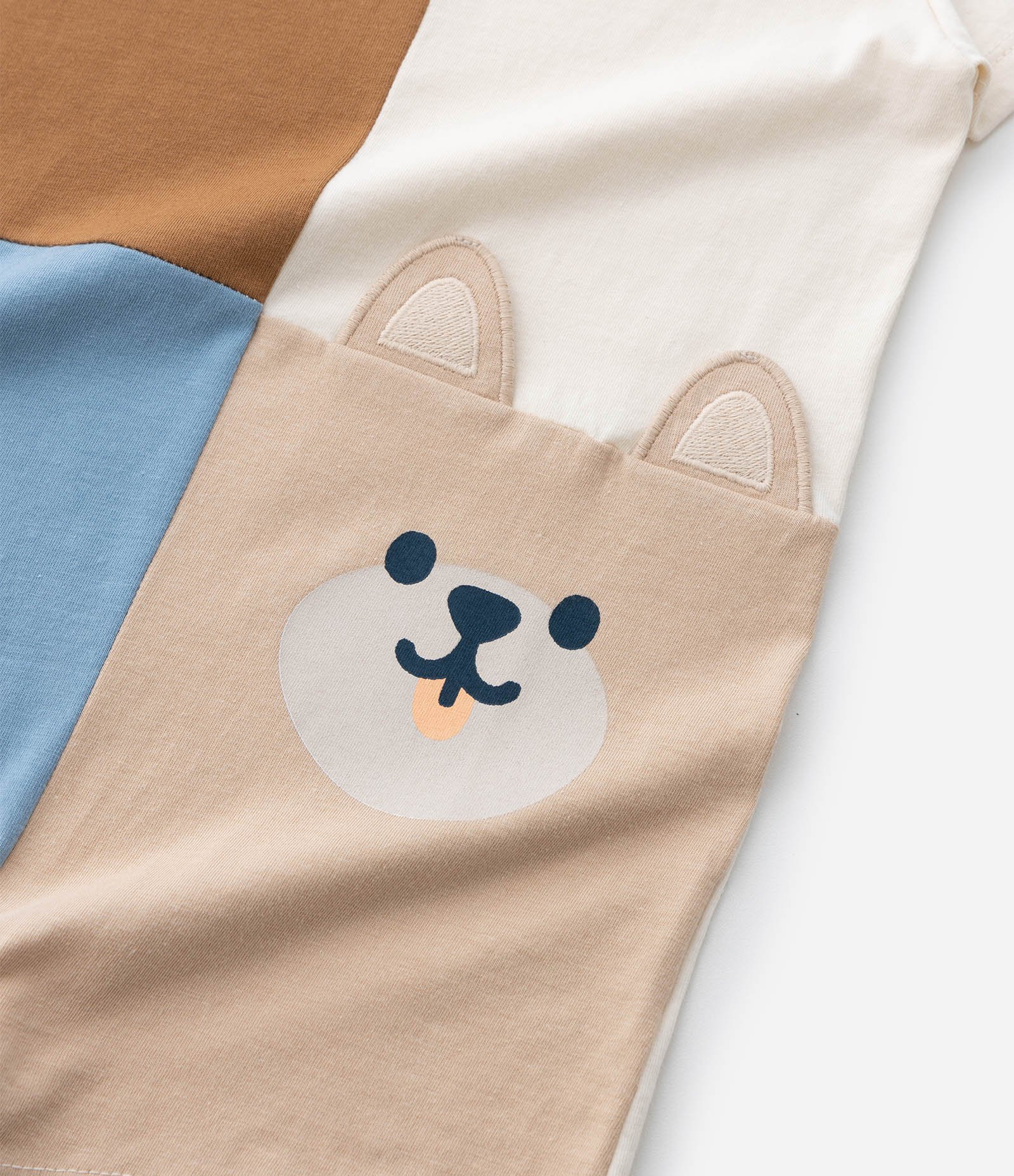 Macaquinho Infantil com Estampa de Bichinhos - Tam 0 a 18 meses Bege 8