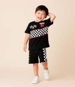 Conjunto Infantil com Estampa Super Racer - Tam 1 a 6 Anos