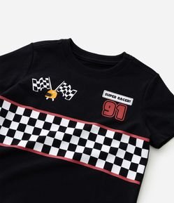 Conjunto Infantil com Estampa Super Racer - Tam 1 a 6 Anos