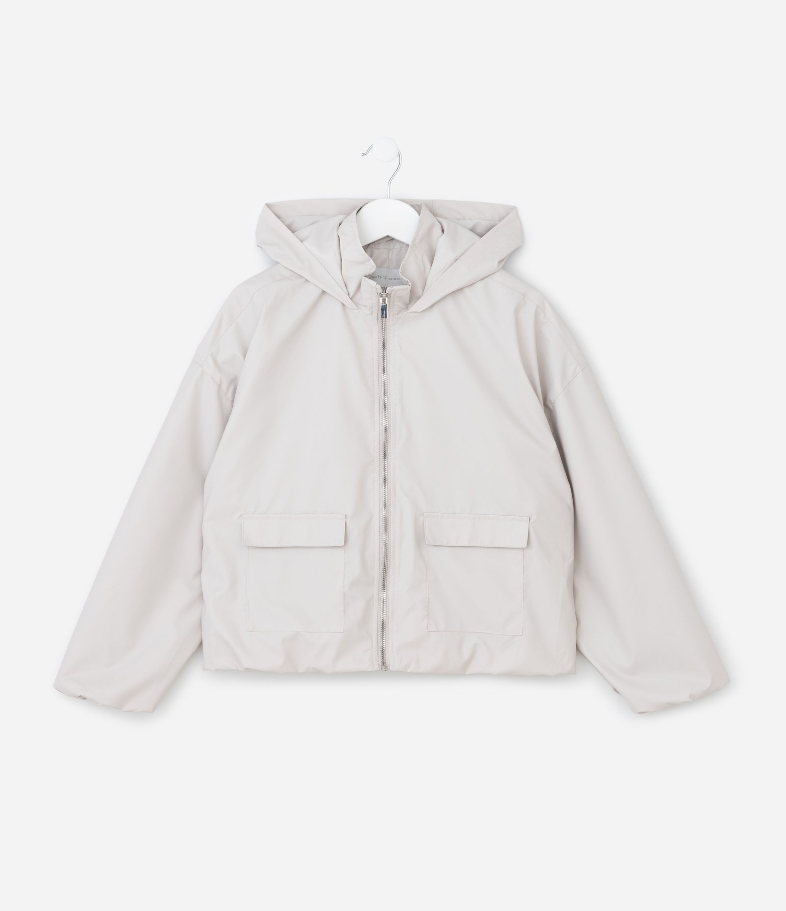 Jaqueta Infantil Quebra Vento em Peach Touch- Tam 5 a 14 Anos Cinza 1