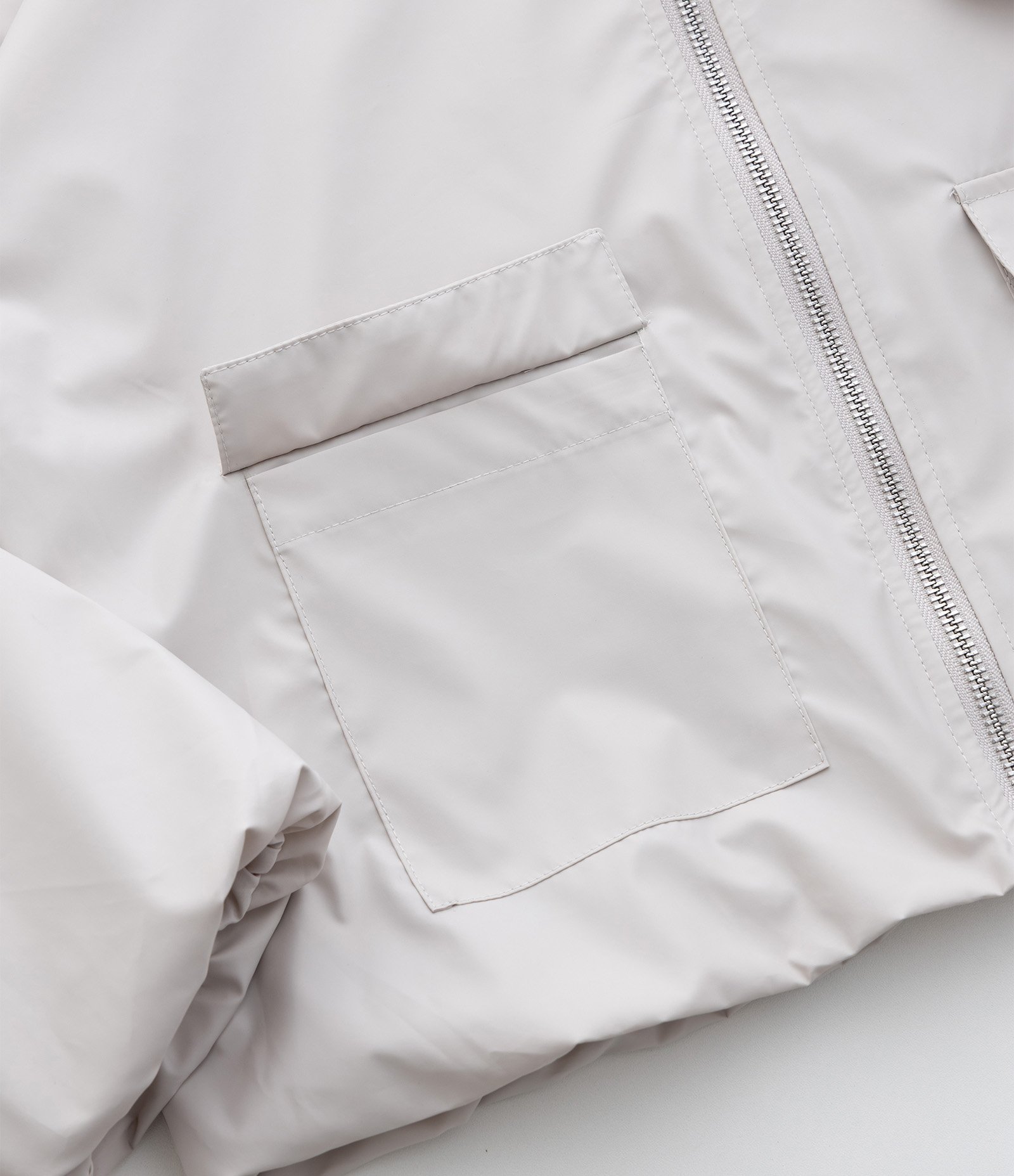 Jaqueta Infantil Quebra Vento em Peach Touch- Tam 5 a 14 Anos Cinza 5