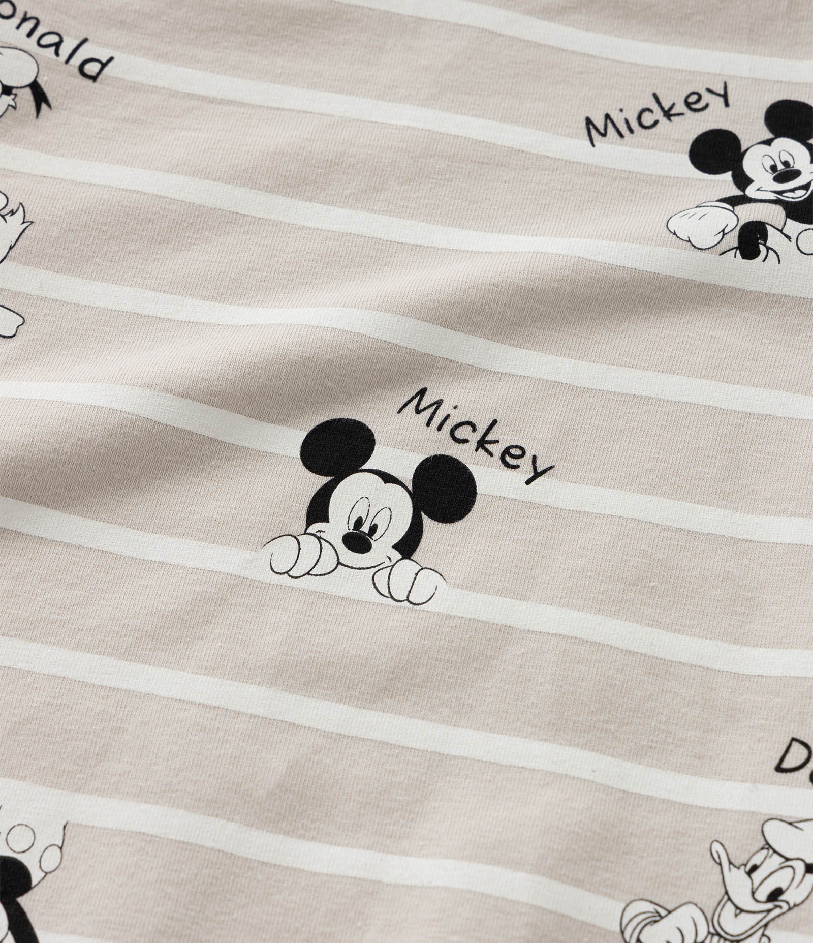 Body Infantil com Estampa de Listras Mickey - Tam 0 a 18 Meses Cinza 7