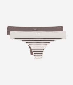 Kit 02 Calcinhas Biquini Fio em Poliamida