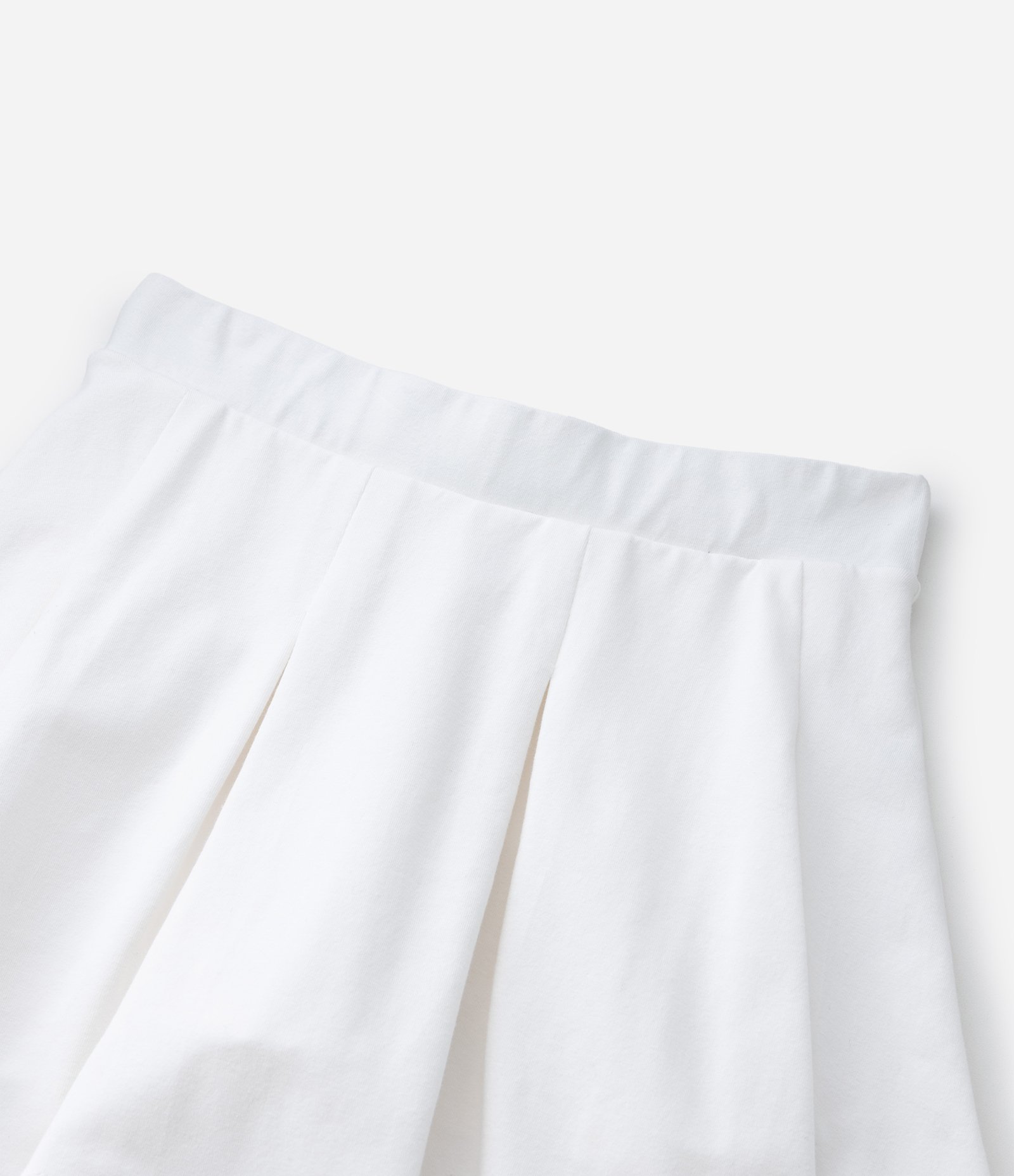 Short Saia Infantil com Pregas - Tam 5 a 14 Anos Branco 3