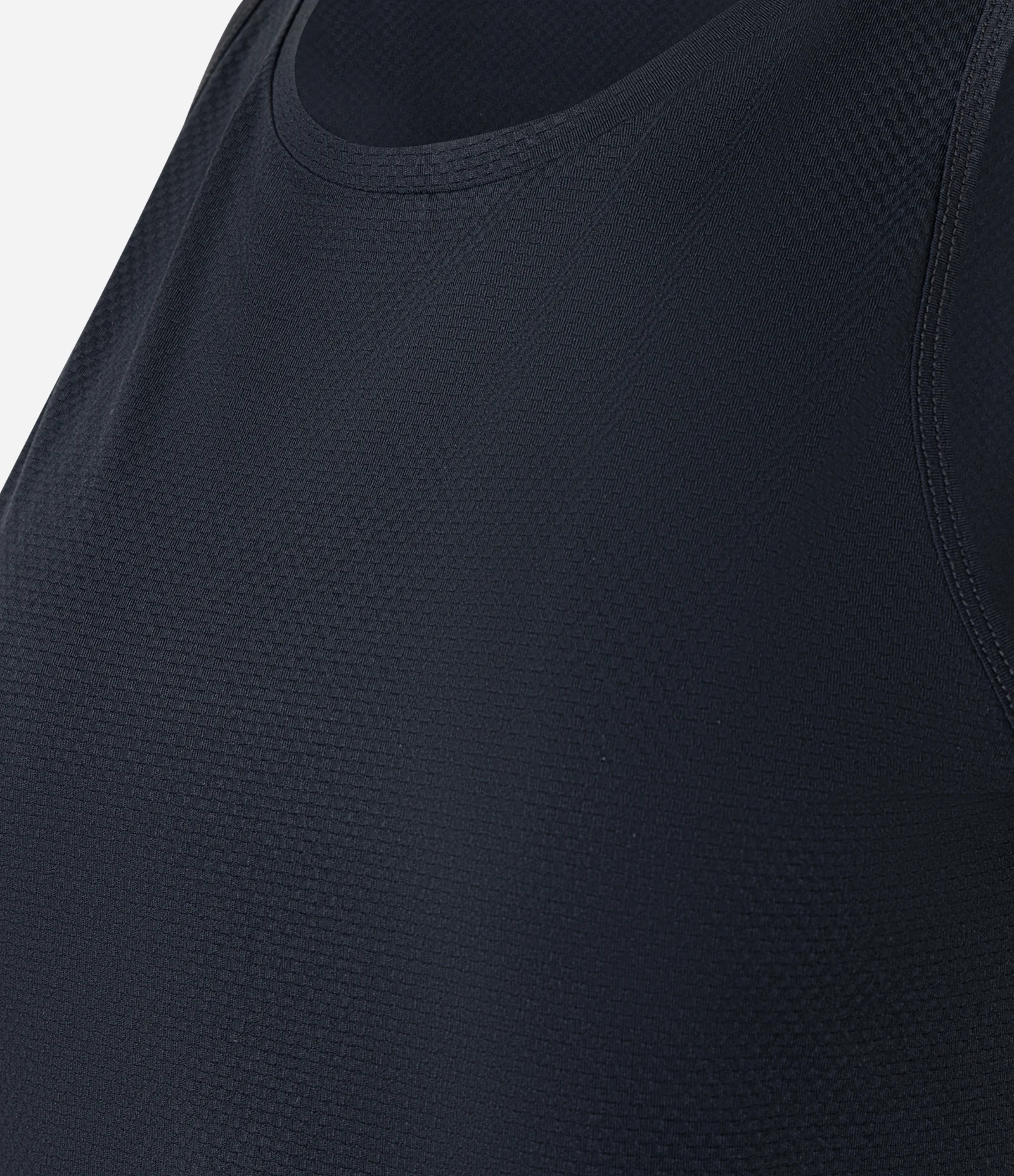 Regata Esportiva em Microfibra Leve com Barra Arredondada Preto 2