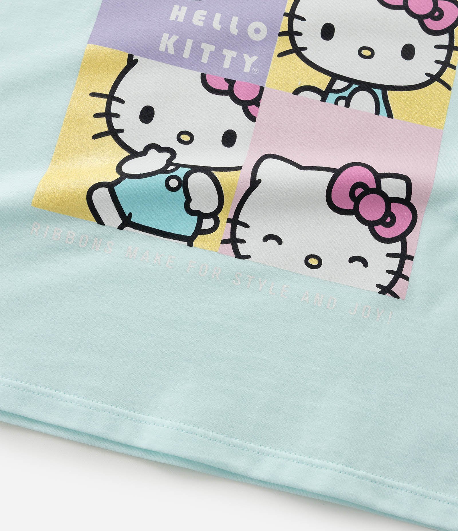 Pijama Infantil com Estampa Hello Kitty - Tam 5 a 14 Anos Rosa/Azul 10