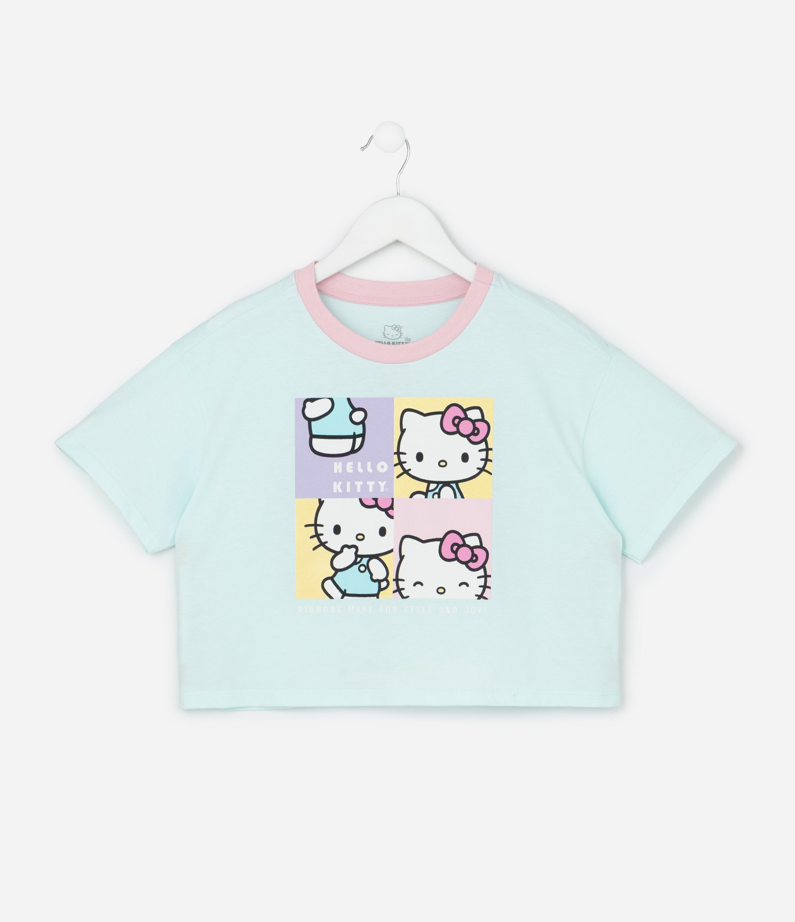 Pijama Infantil com Estampa Hello Kitty - Tam 5 a 14 Anos Rosa/Azul 2
