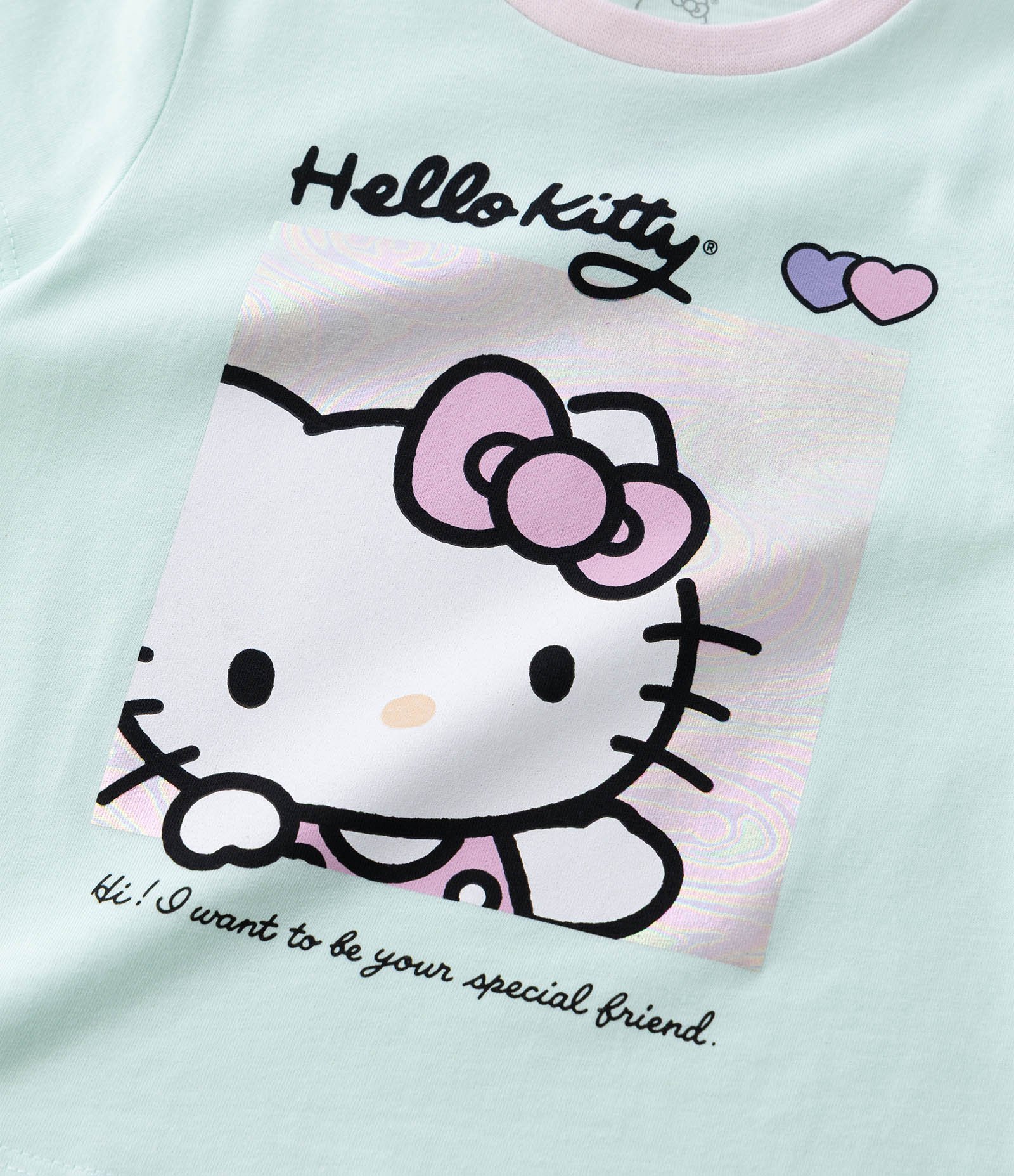 Pijama Curto Infantil em Algodão com Estampa Hello Kitty – Tam 2 a 6 Anos Multicores 9