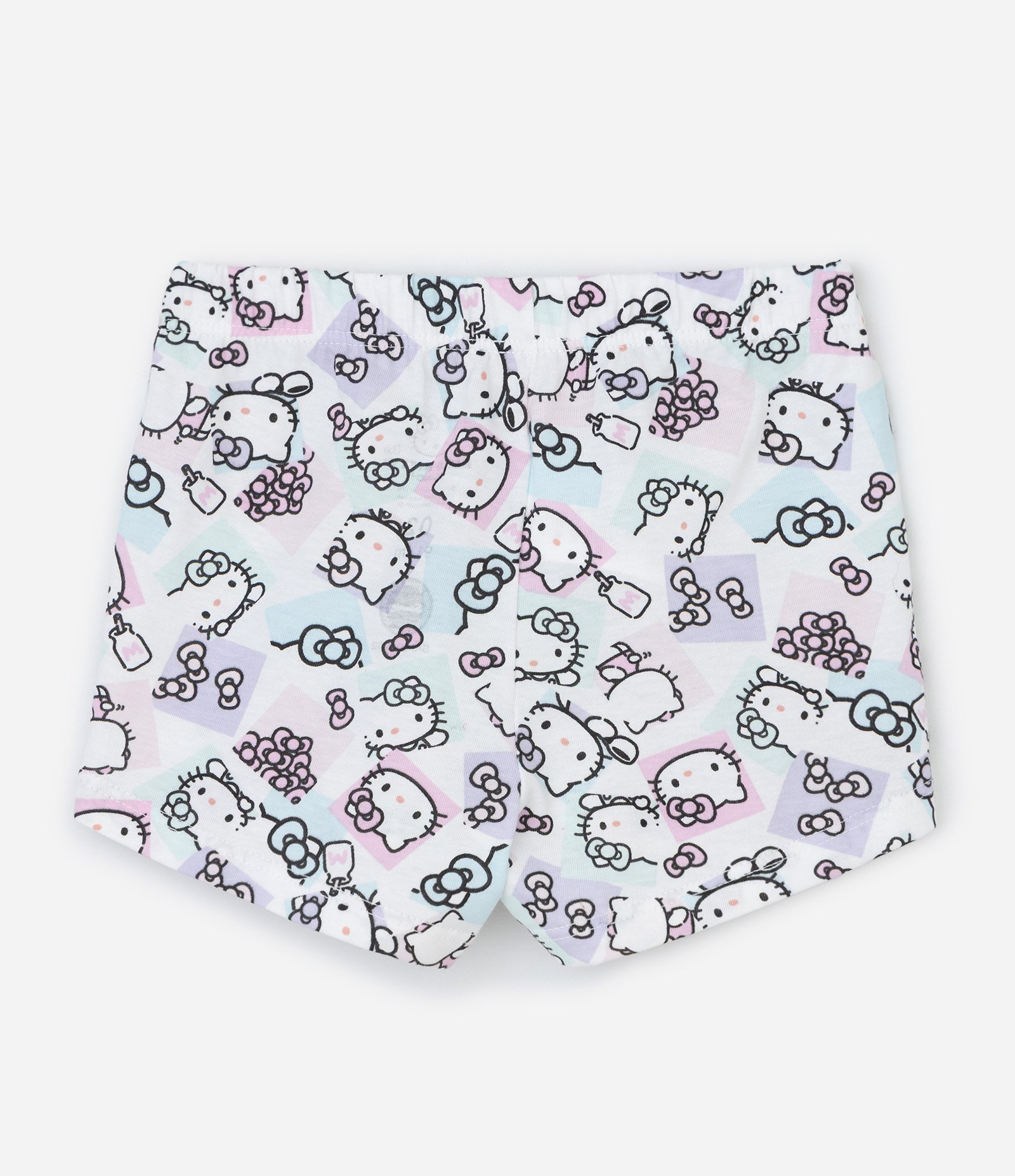 Pijama Curto Infantil em Algodão com Estampa Hello Kitty – Tam 2 a 6 Anos Multicores 5