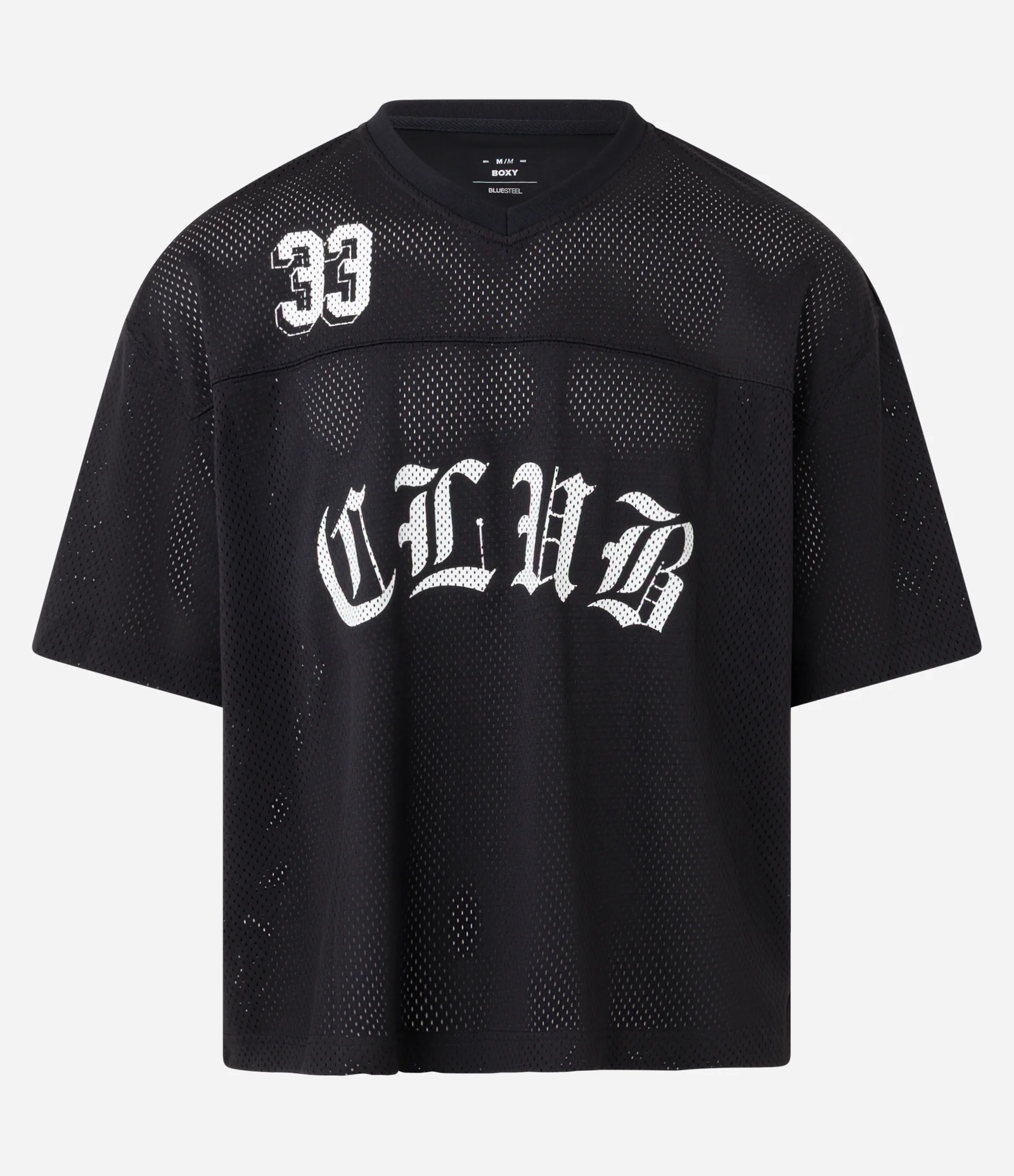 Camiseta Boxy Sportcore com Estampa Lettering Preto 1