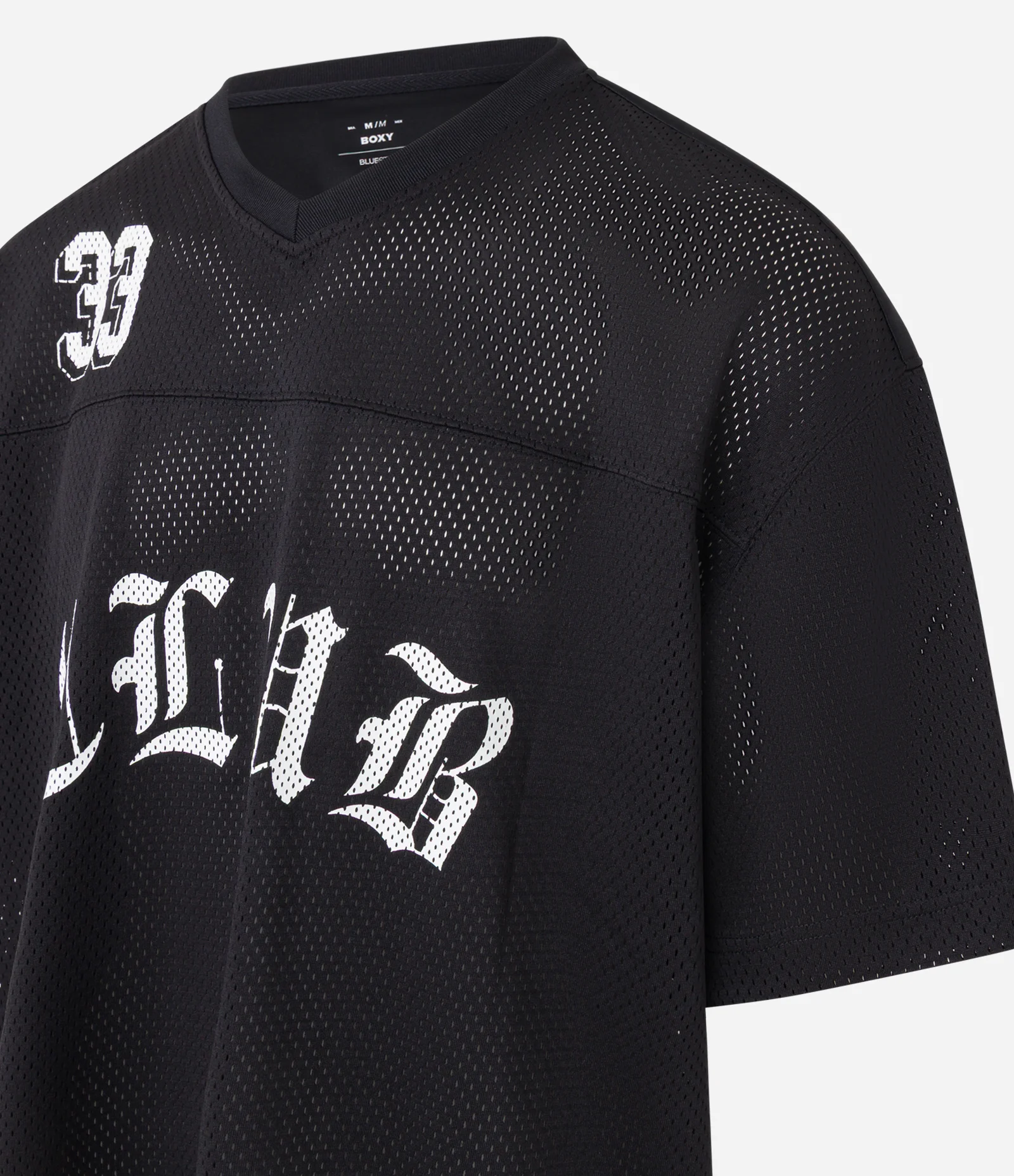 Camiseta Boxy Sportcore com Estampa Lettering Preto 2