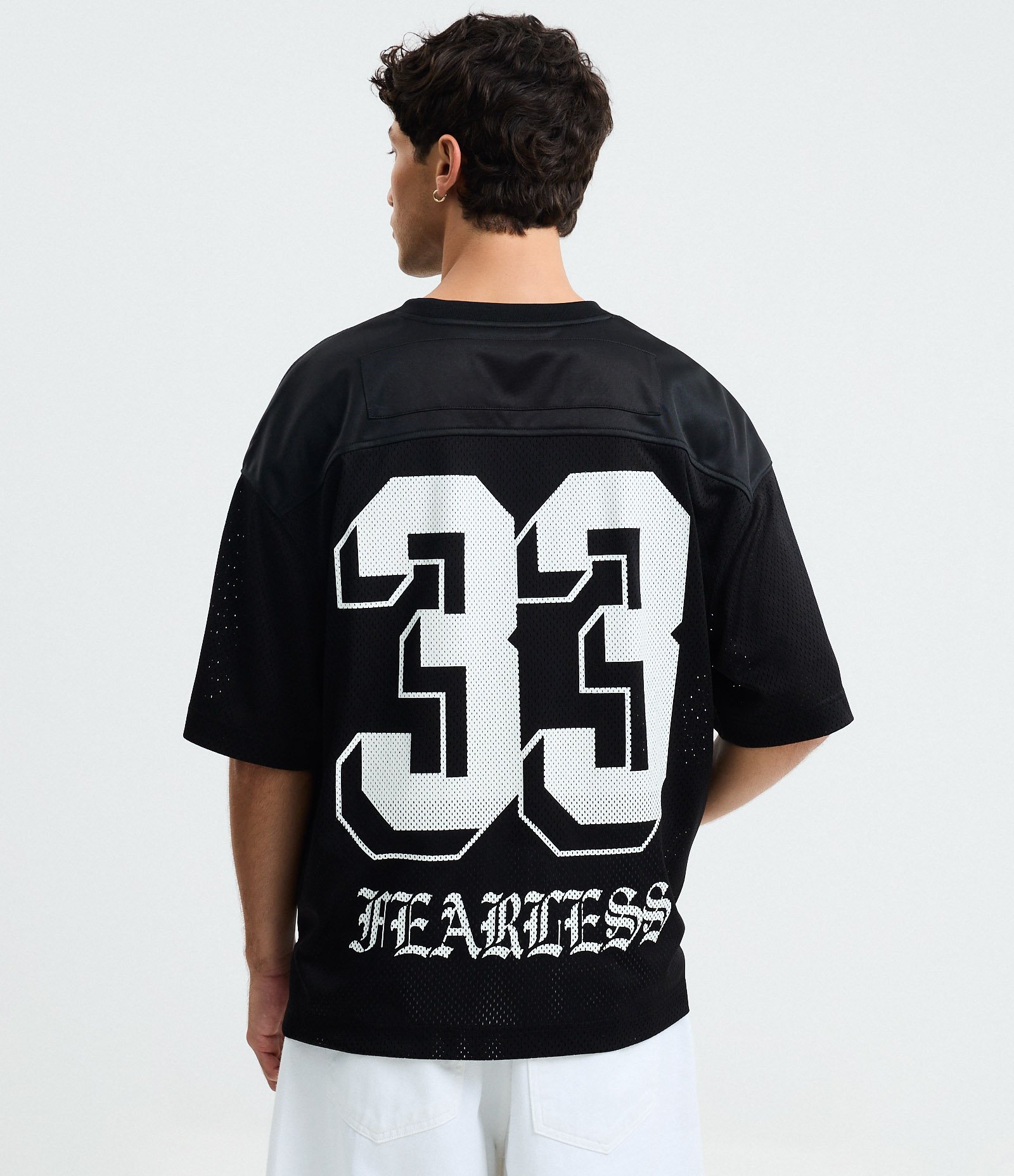 Camiseta Boxy Sportcore com Estampa Lettering Preto 3