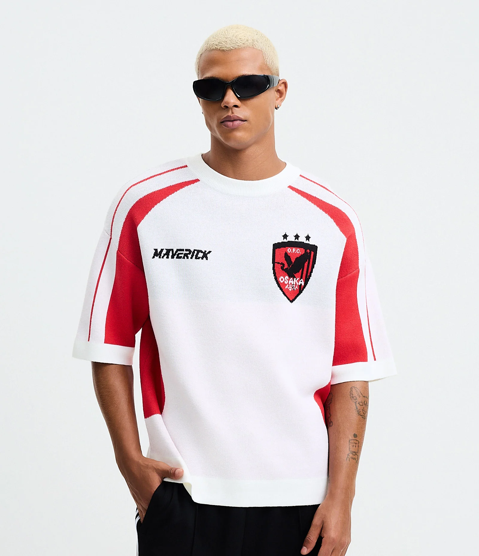Camisa em Acrílico com Efeito Tricô com Estampa Lettering Branco 1