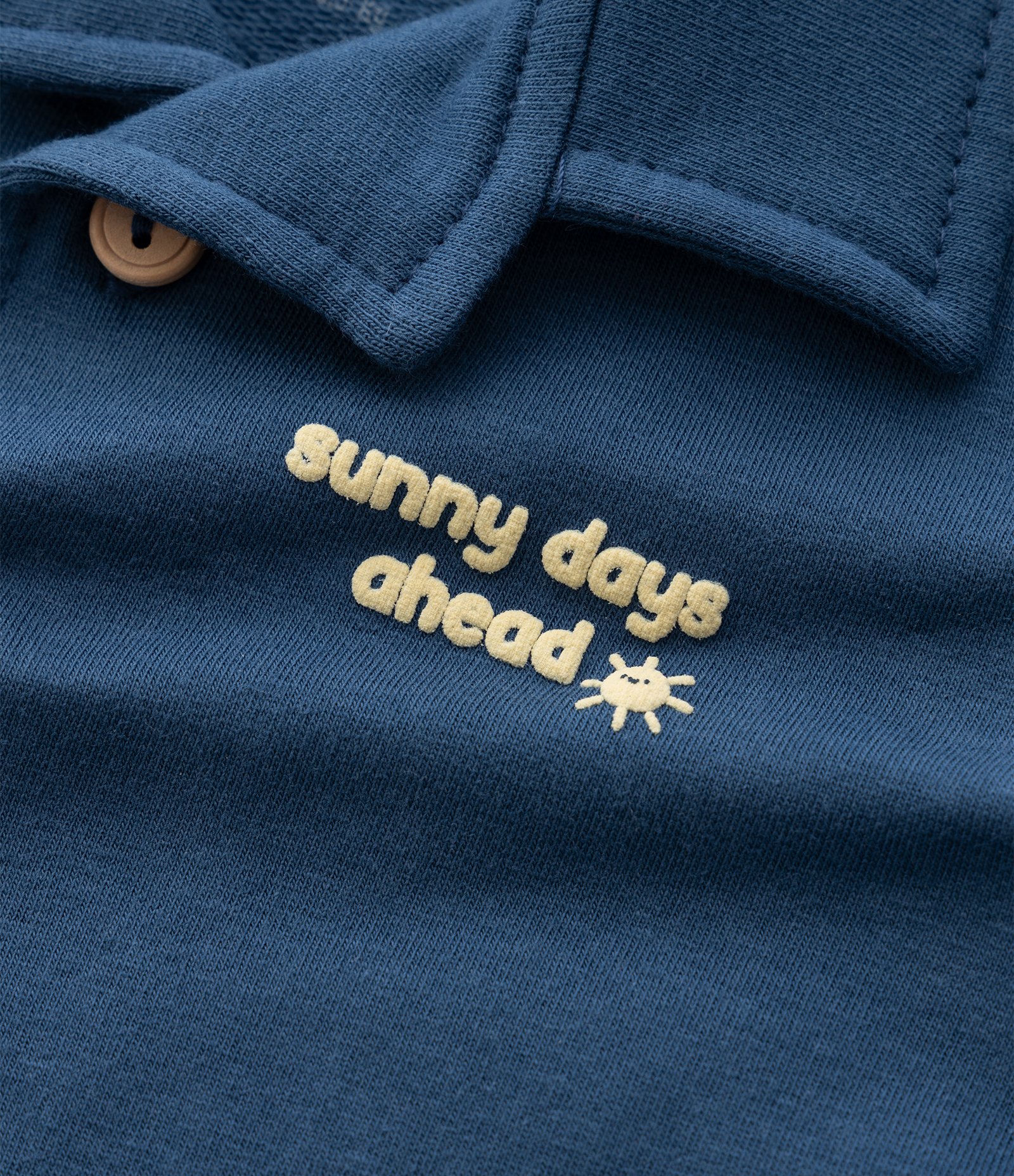 Conjunto Infantil em Moletom Barco a Vela - Tam 0 a 18 Meses Azul/Branco 7