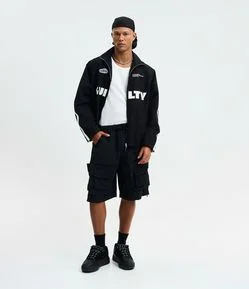 Bermuda Baggy Tática com Cinto e Buckle Magnético