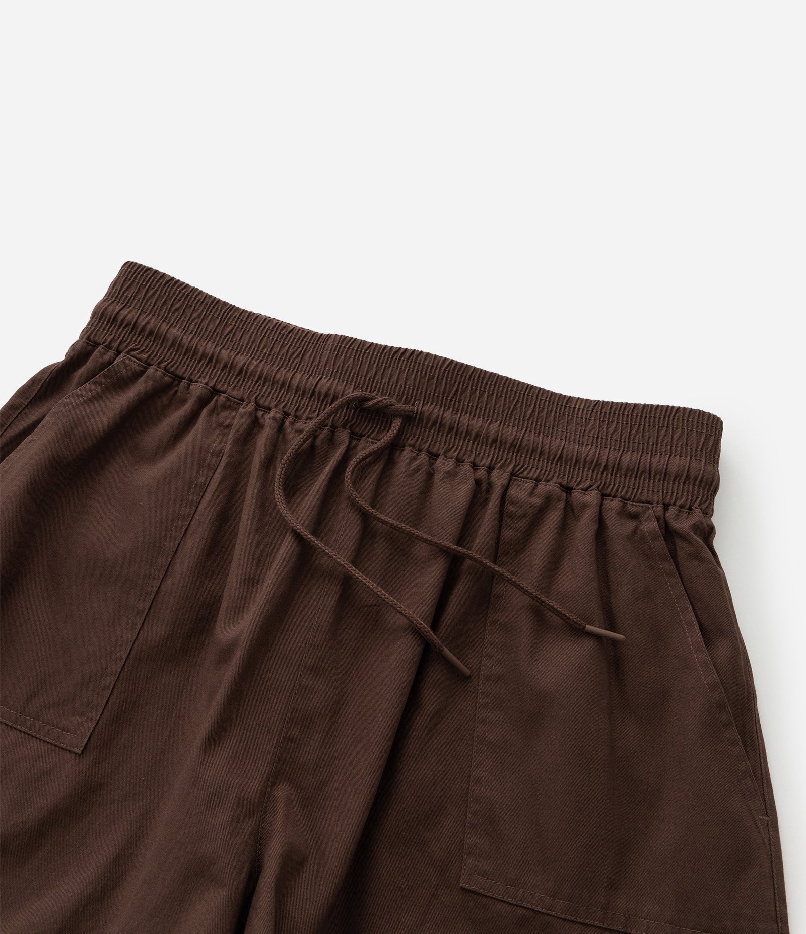 Short Comfy em Sarja com Elástico no Cós Curve & Plus Size Marrom 8