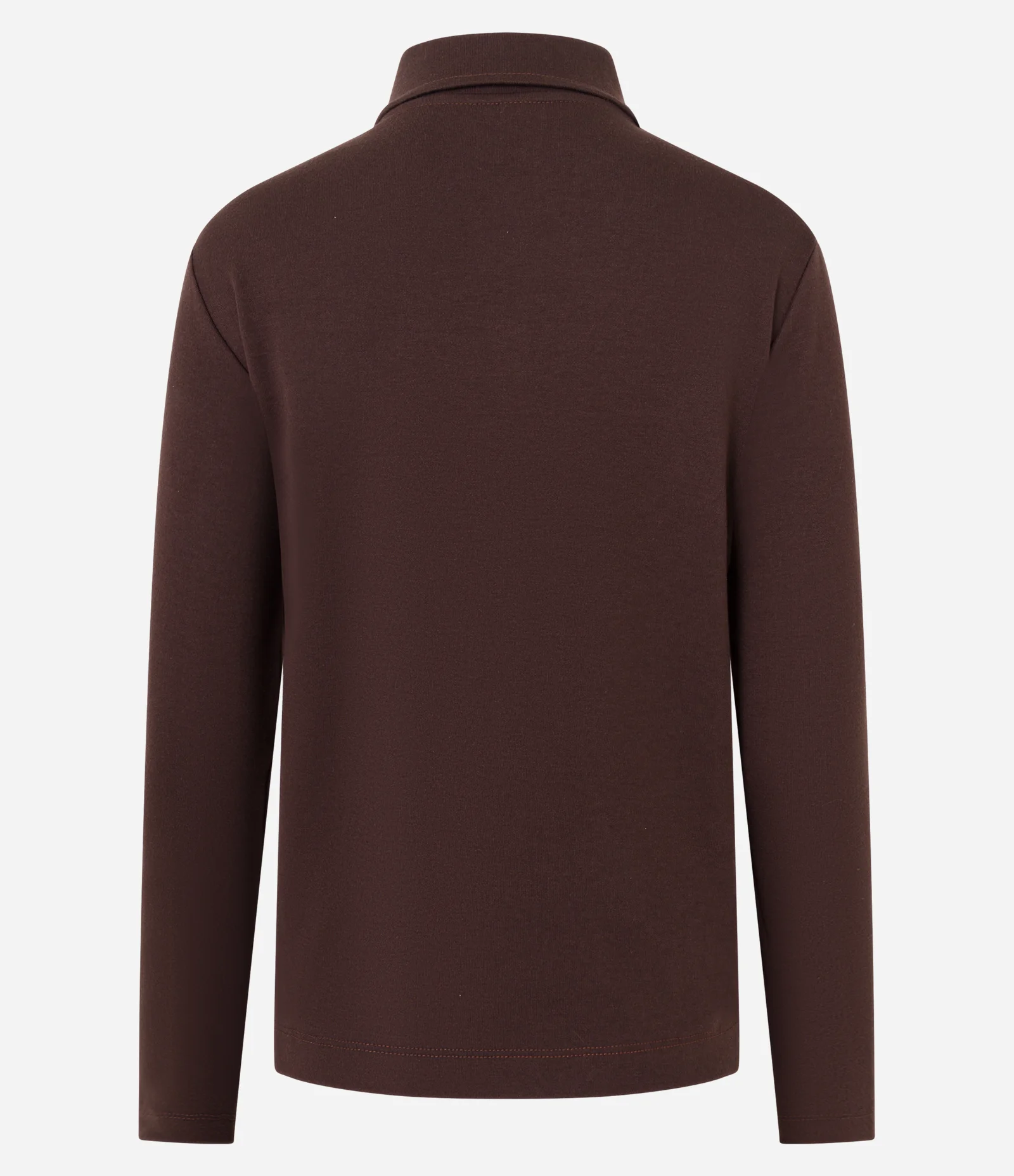 Blusa Polo em Interlock Marrom 6