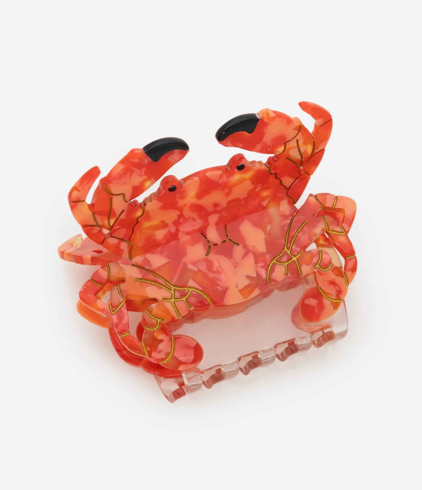 Piranha de Cabelo com Formato de Caranguejo Vermelho 1