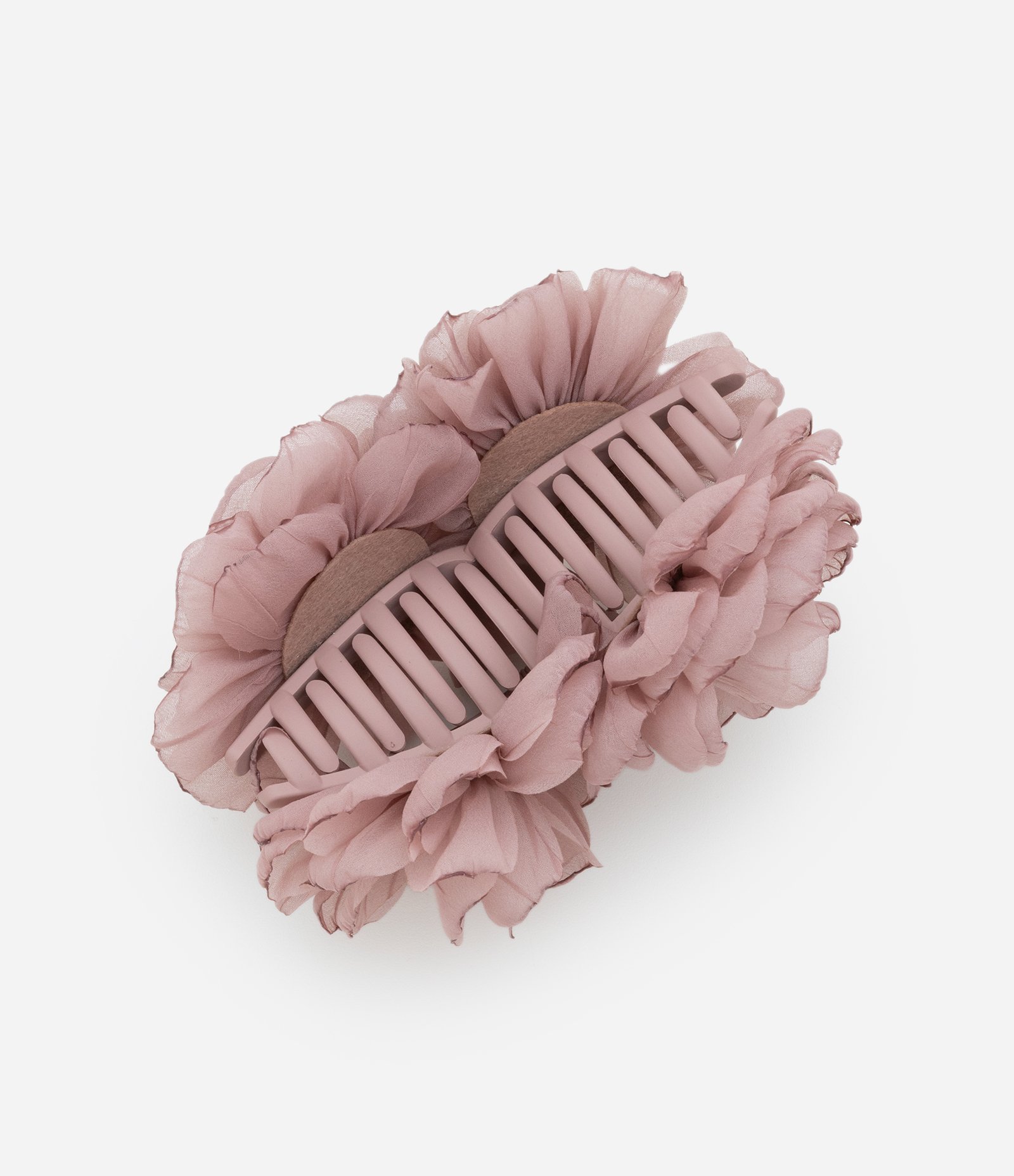 Piranha De Cabelo com Formato Flor Rosa 2