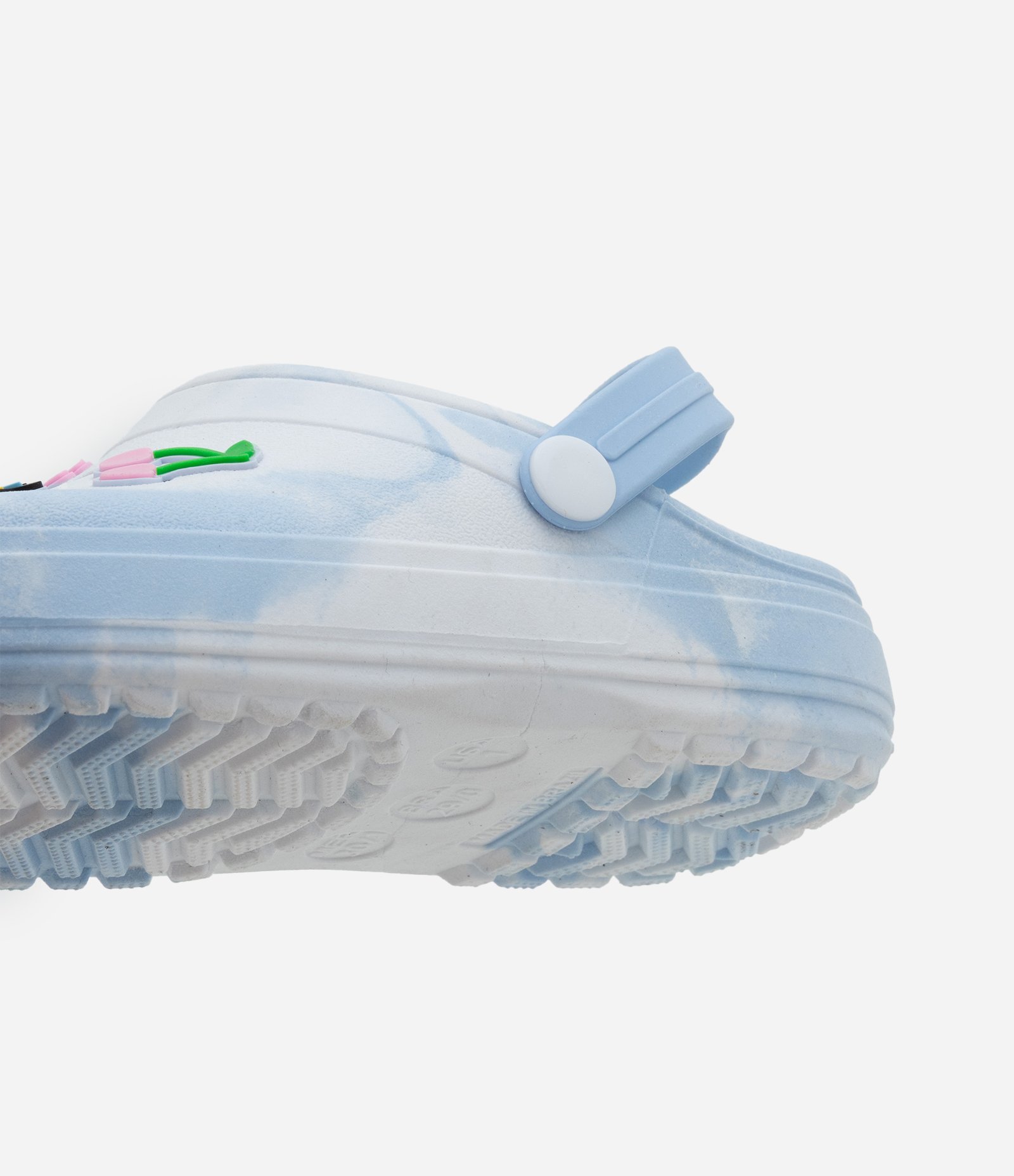 Sandália Infantil Babuche com Estampa Tie Dye e Patchs - Tam 27 ao 34 Azul 3