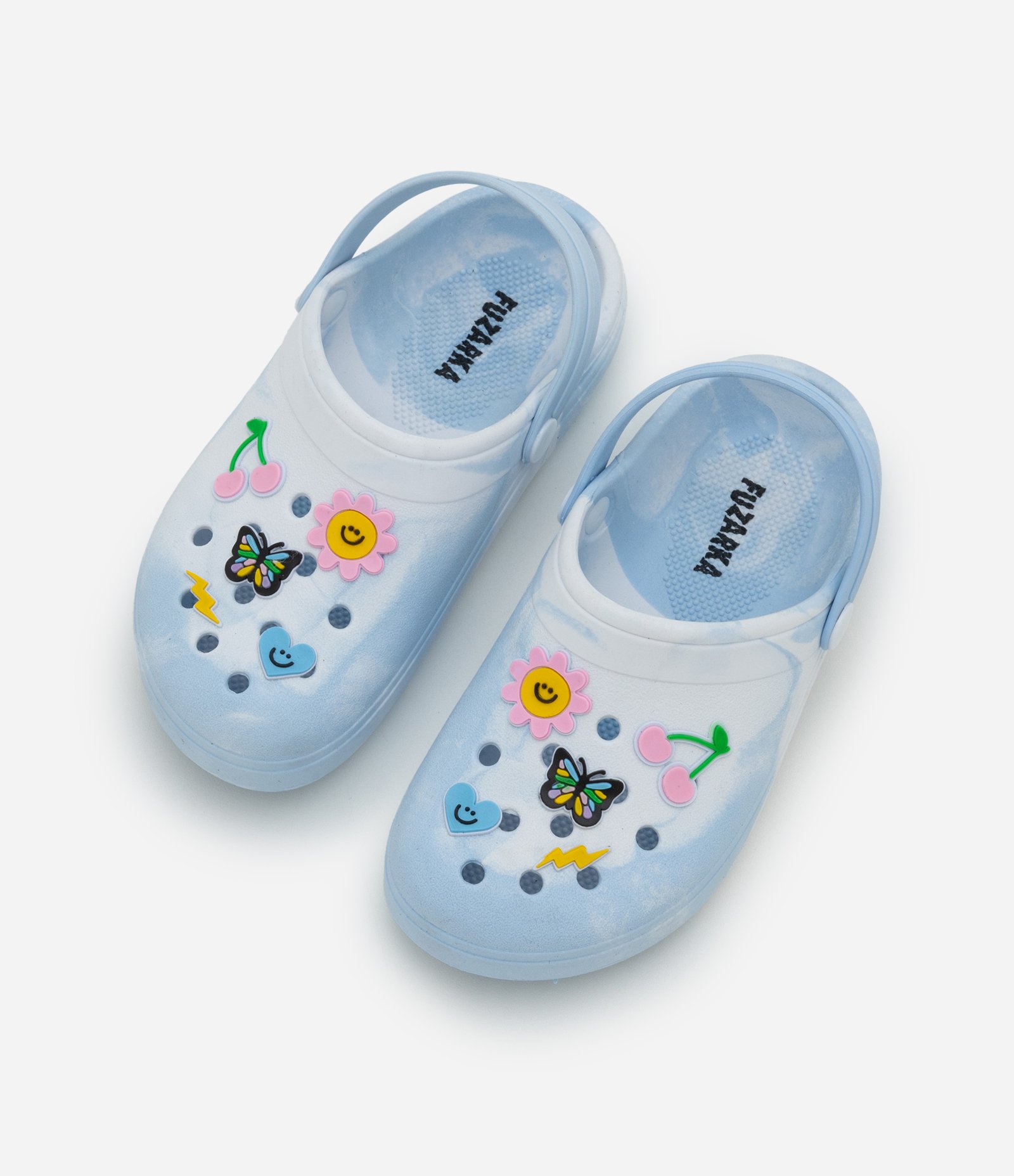 Sandália Infantil Babuche com Estampa Tie Dye e Patchs - Tam 27 ao 34 Azul 5