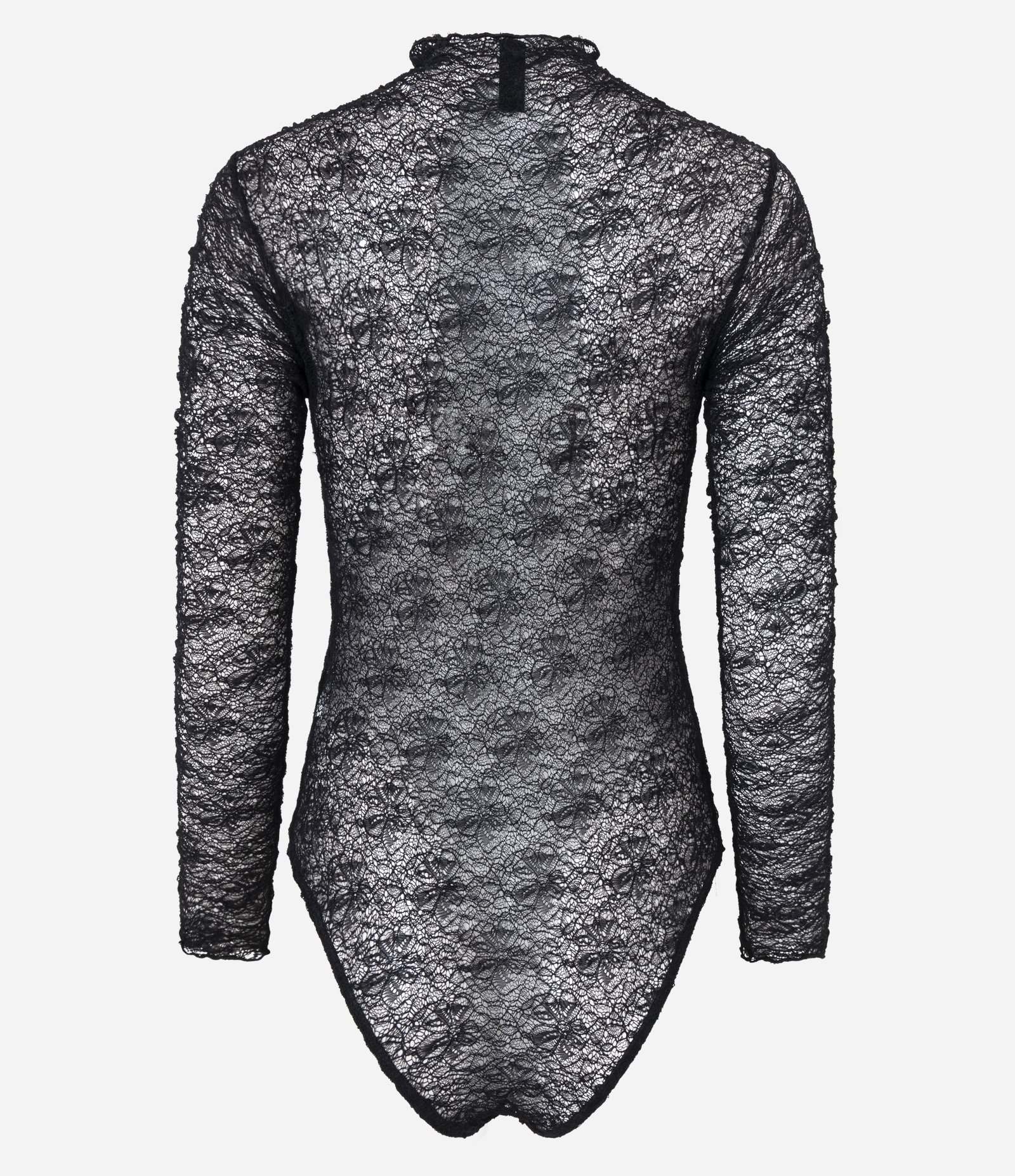 Body em Renda Texturizada com Golinha Preto 9