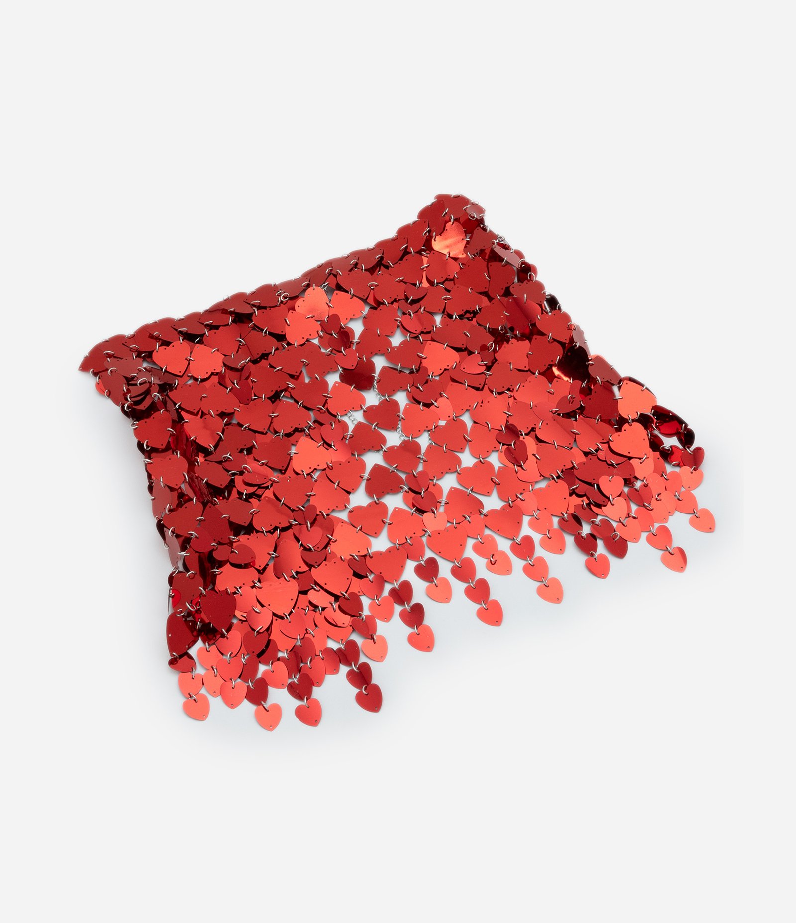 Body Chain Minissaia com Paetês de Coração Vermelho 3