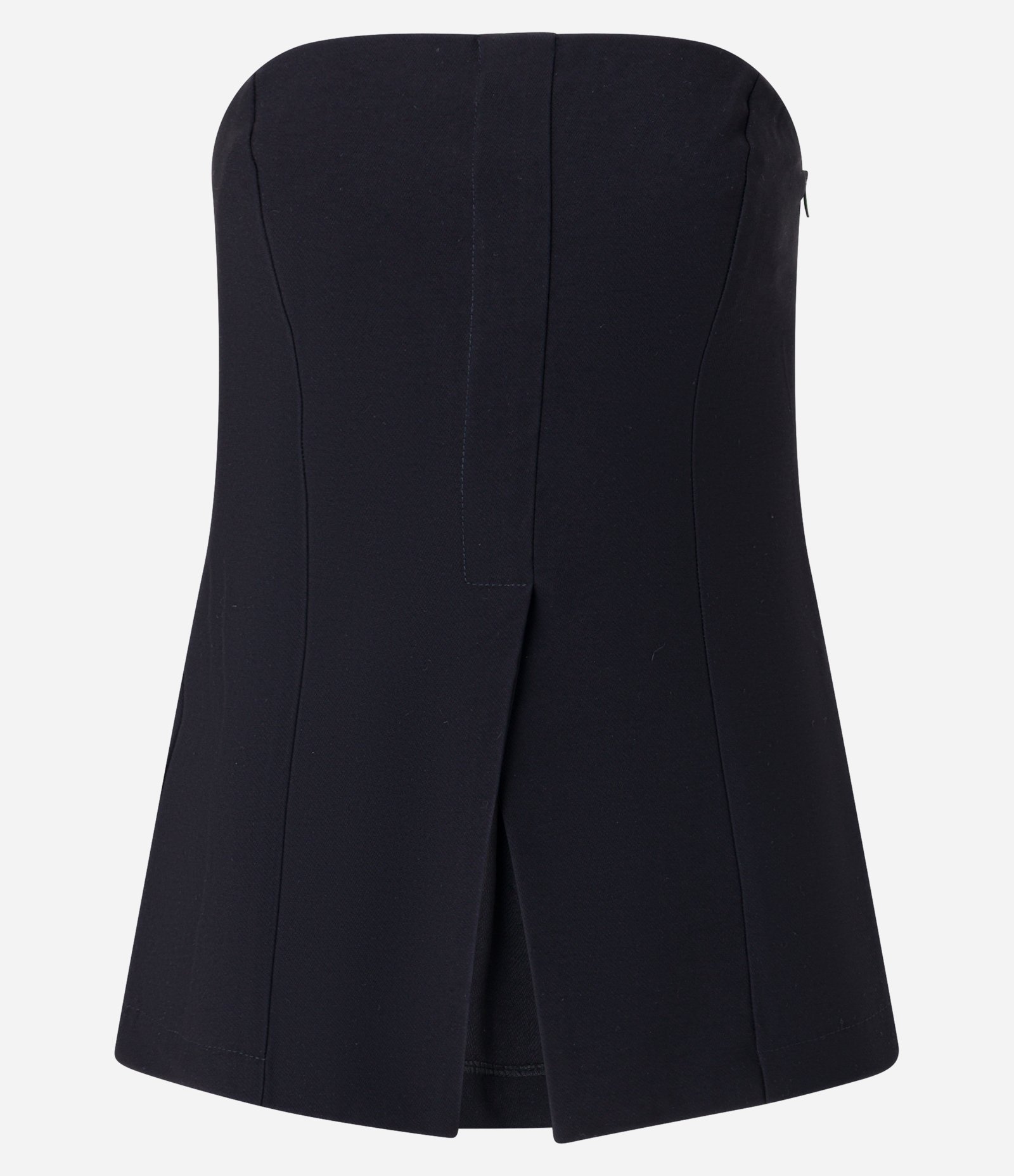 Blusa Corset Alfaiatada com Fenda Preto 6