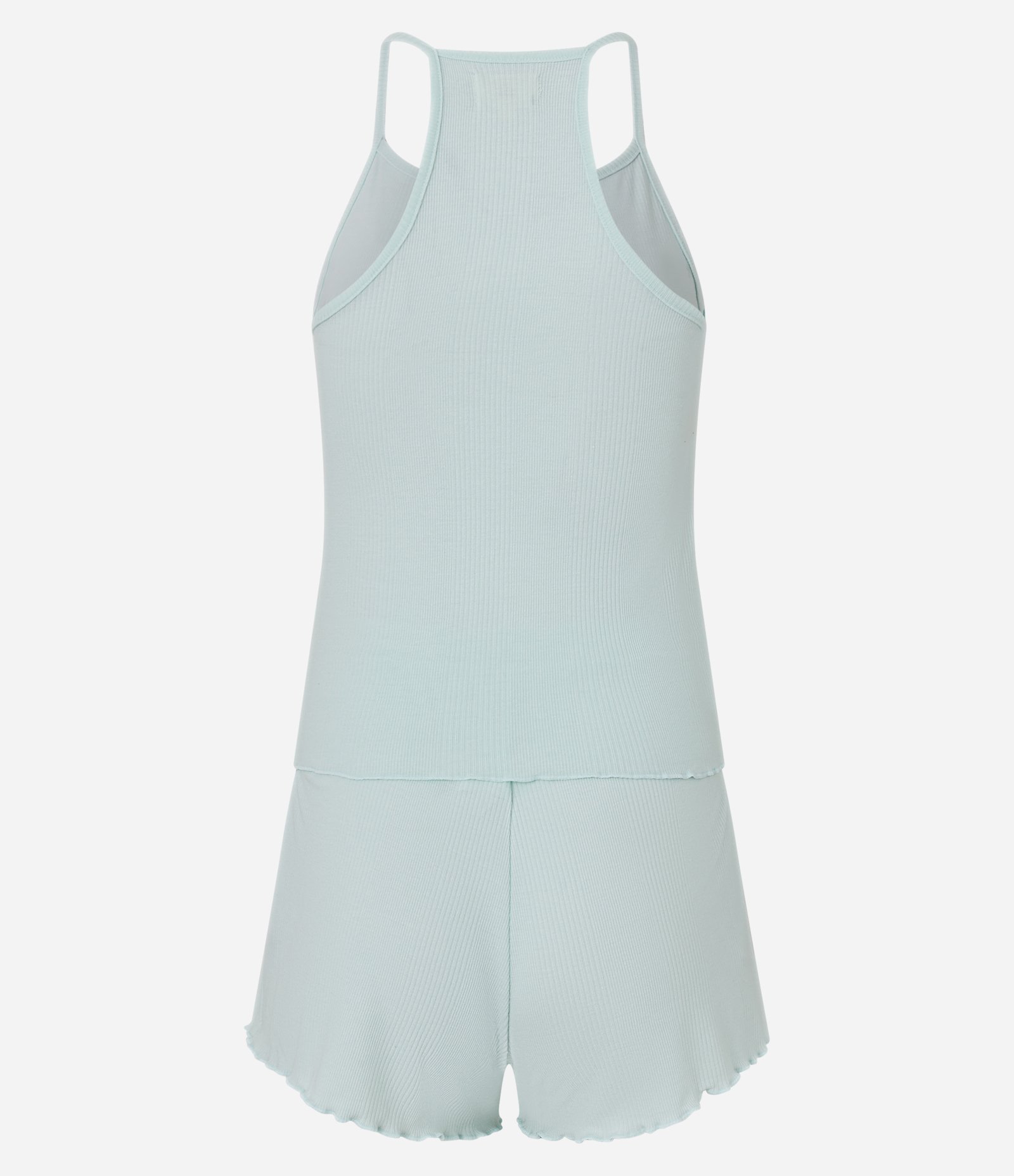 Pijama Short Doll em Ribana com Borboletas Verde 3