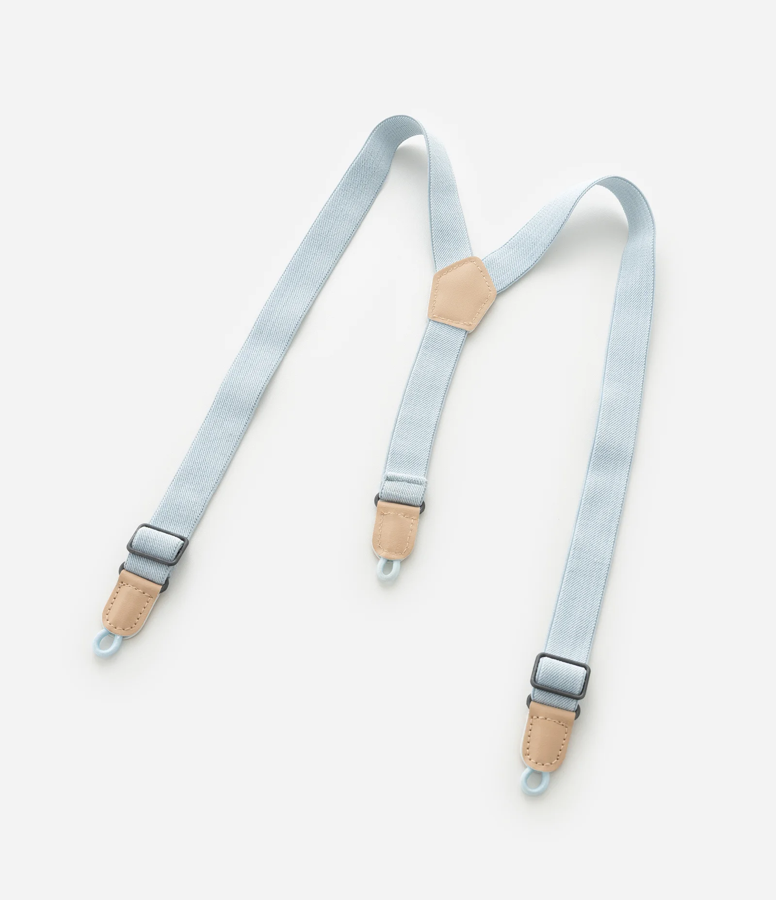 Bermuda Infantil em Linho com Suspensório Removível – Tam RN a 18 Meses Azul Claro 9