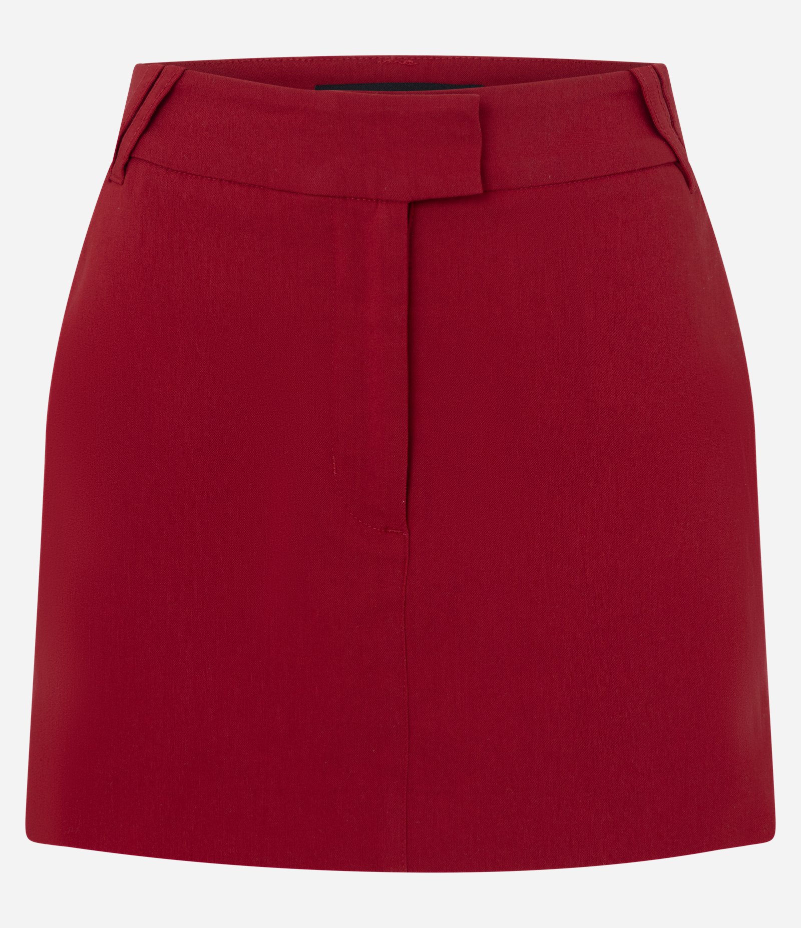 Short Saia em Bengaline com Cintura Ajustada Vermelho 5