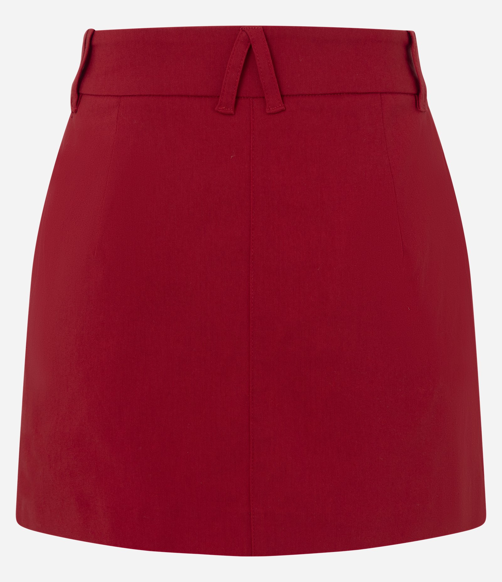 Short Saia em Bengaline com Cintura Ajustada Vermelho 6