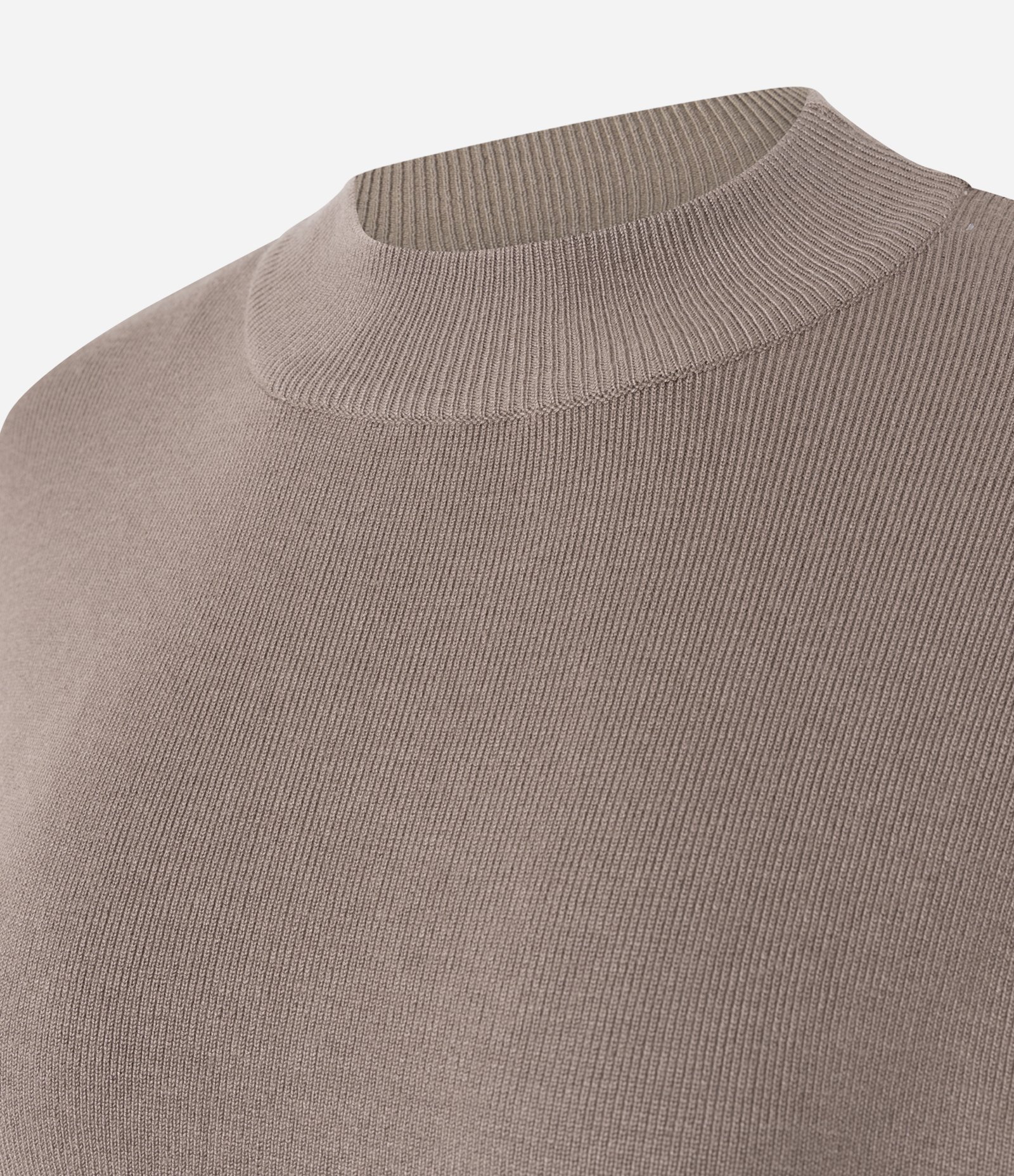 Blusa em Tricô com Cava Deslocada e Manga Ampla Marrom 6