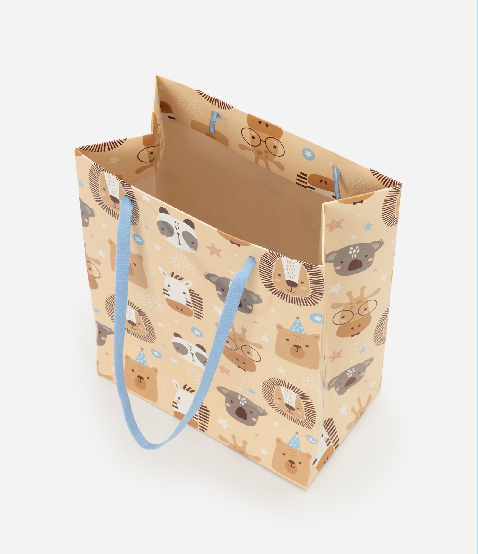 Embalagem de Presente Pequena com Estampa de Animais Laranja 3