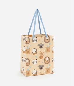 Embalagem de Presente Pequena com Estampa de Animais